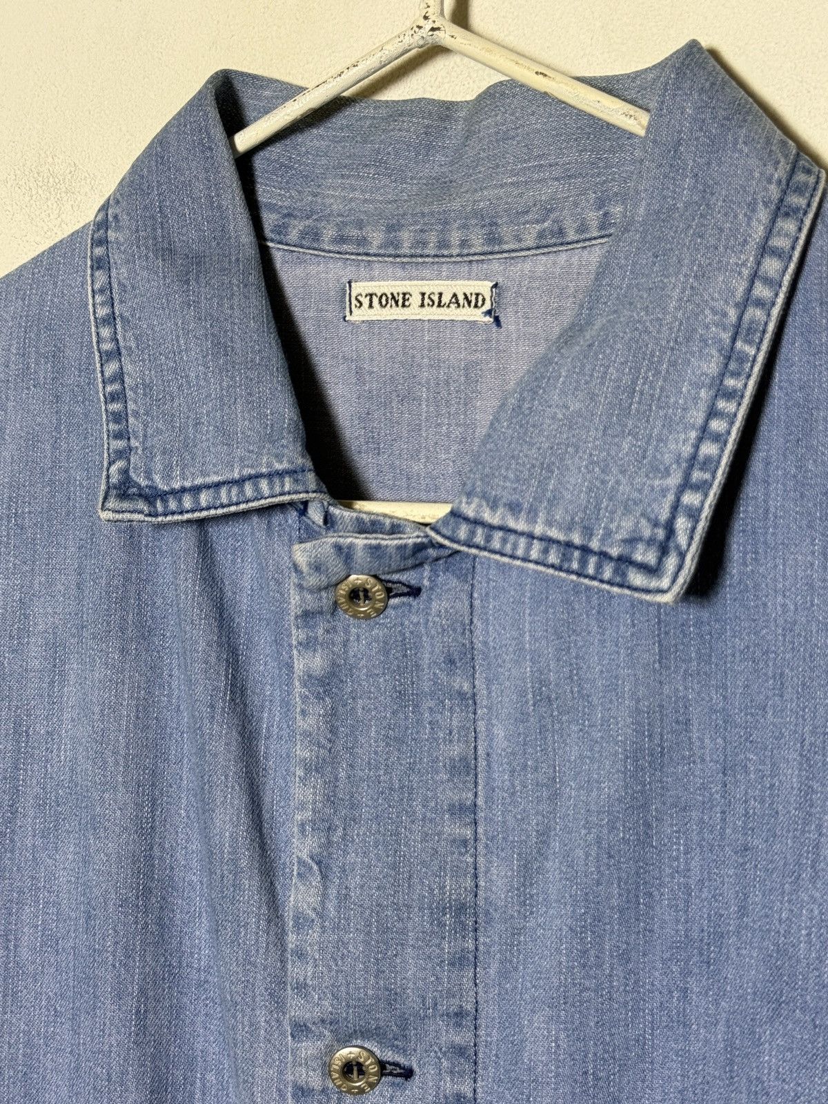 Stone Island Stone Island Marina denim jacket reflective logo 80s Size US L / EU 52-54 / 3 - 6 Thumbnail
