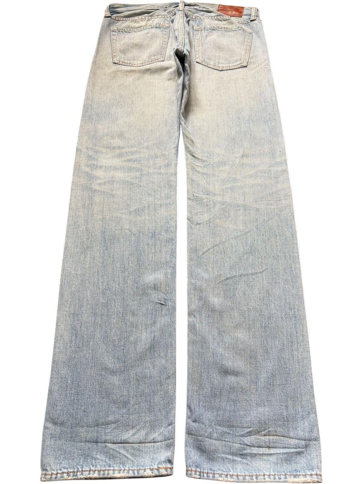 Eternal Vintage Eternal Deep Blue Selvedge Distressed Jeans Size 31" - 2 Thumbnail