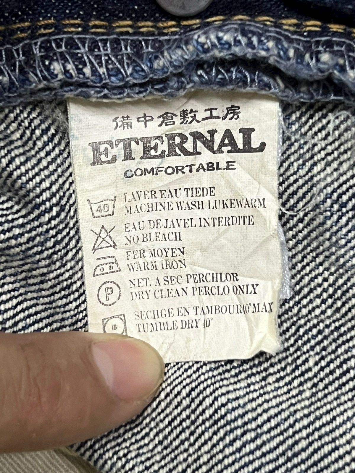 Eternal Loose Vintage Y2K Eternal Japan - Thunder Wash, Distressed Size US 36 / EU 52 - 15 Thumbnail