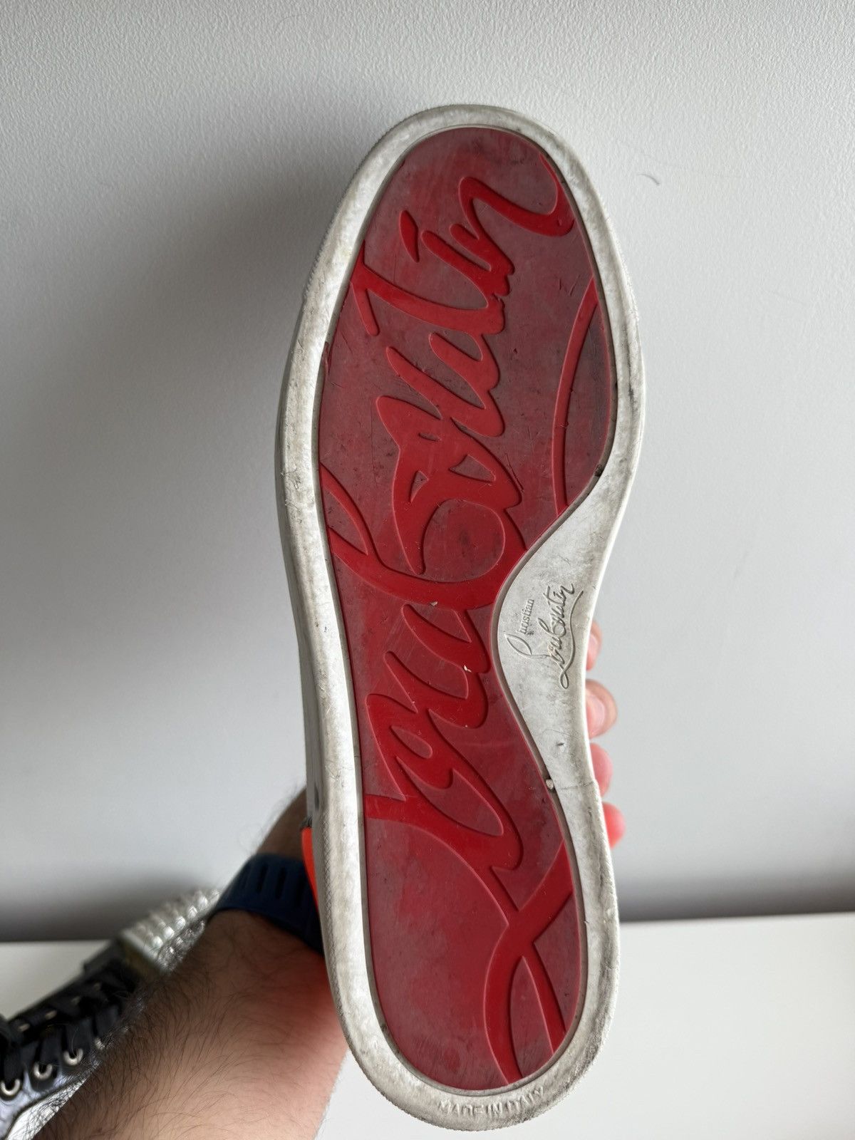 Christian Louboutin Christian Louboutin Louis Junior Spikes Low Top Sneakers Size US 10 / EU 43 - 4 Thumbnail