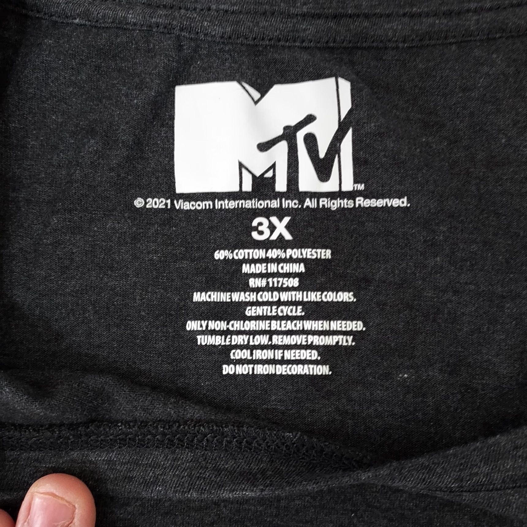 Etro MTV Shirt Womens 3XL Charcoal Gray Retro Music Television Ladies T-Shirt Cap Sleeve Short Sleeve Womens Size XXL / US 16-18 / IT 52-54 - 7 Thumbnail