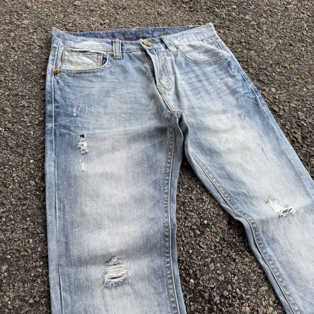 Japanese Brand VINTAGE PLORY CLUB STRAIGHT FADED JEAN DENIM PANTS Size US 34 / EU 50 - 4 Thumbnail