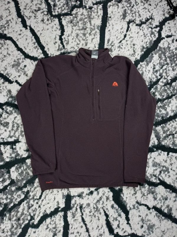 Nike Nike Acg Brown Zip Fleece Sweatshirt S Size US S / EU 44-46 / 1 - 1 Thumbnail