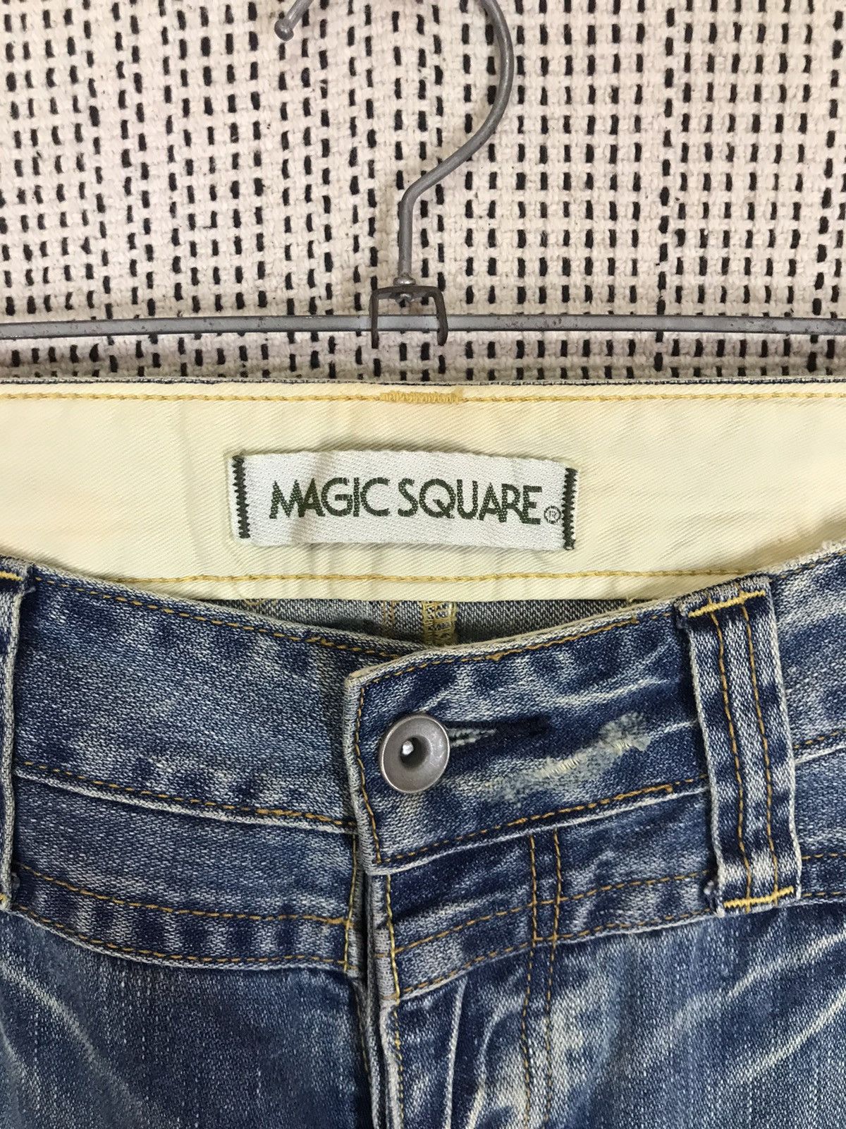 If Six Was Nine ‼️JAPANASE BRAND MAGIC SQUAD BAGGY DENIM FLARED VERY RARE Size US 29 - 6 Thumbnail