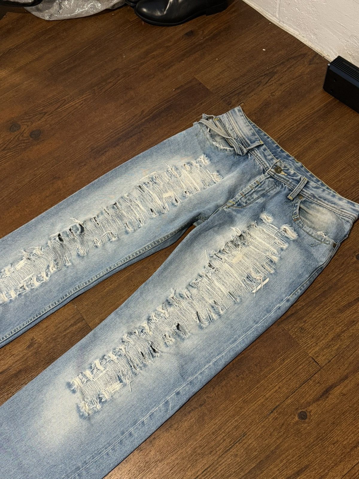 Dolce & Gabbana Archive 2000’s Dolce & Gabbana Distressed & Repaired Denim Size US 32 / EU 48 - 3 Thumbnail