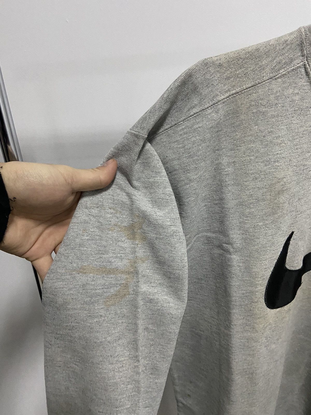 Nike × Vintage Nike Sweatshirt big swoosh Logo Vintage 90s Size US S / EU 44-46 / 1 - 8 Thumbnail