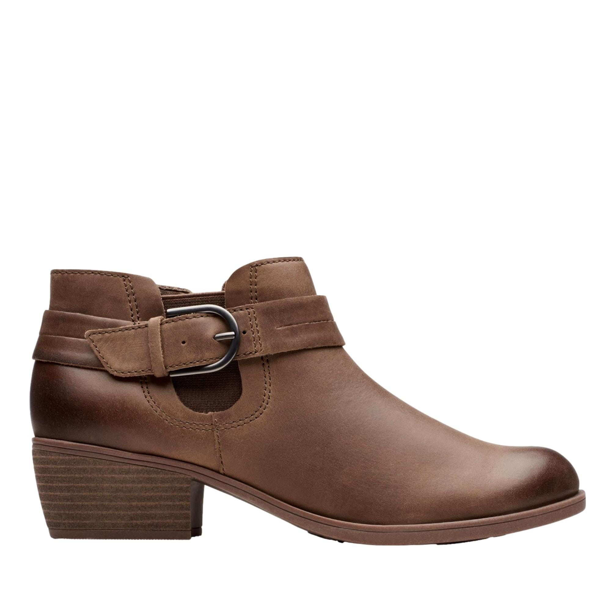 Clarks Charlten Rae Ankle Boot Mushroom Oily 26179574 Size US 7.5 / IT 37.5 - 1 Thumbnail