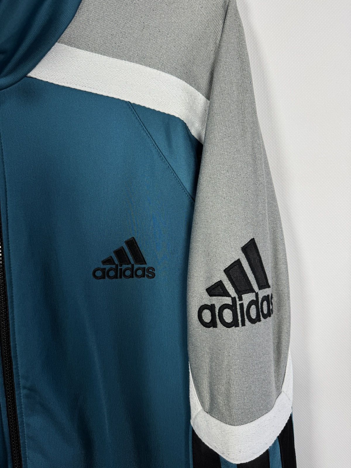 Adidas Adidas Vintage Track Top Zip Up Jacket 90s Sportswear Size L Size US L / EU 52-54 / 3 - 6 Thumbnail