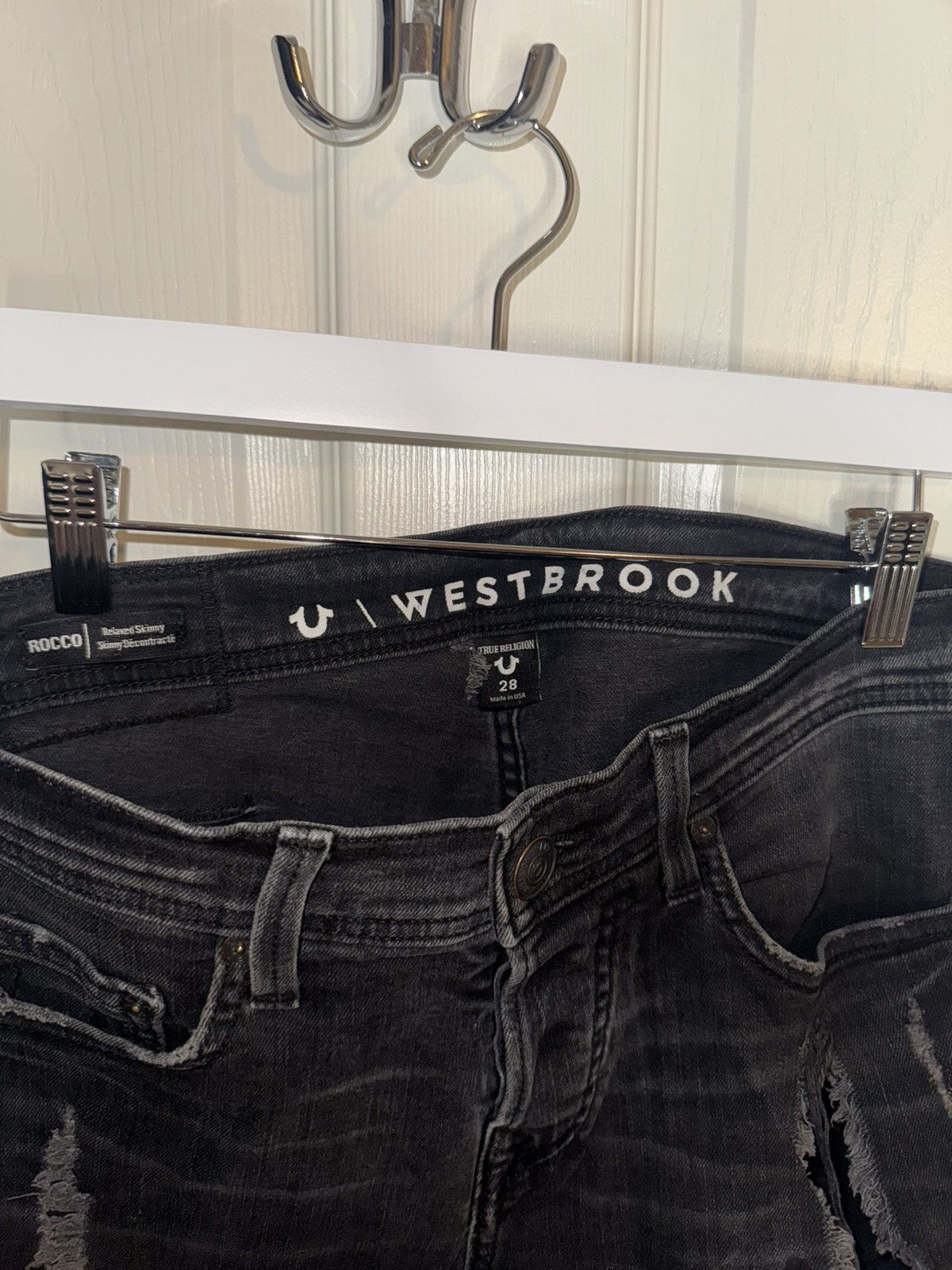 True Religion True Religion x Russell Westbrook Distressed Jeans 28x30 Size US 28 / EU 44 - 5 Thumbnail