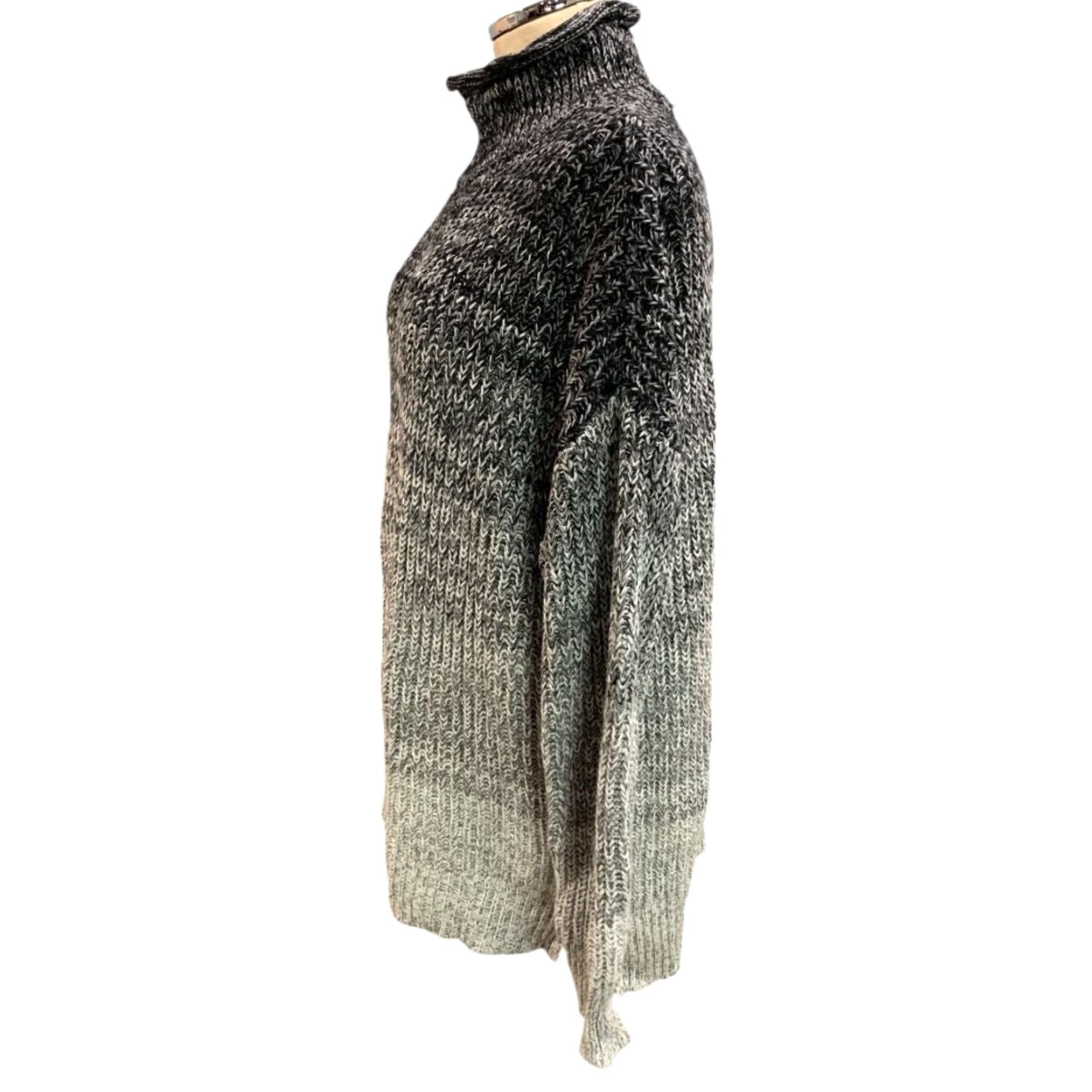Vintage Haven Well Within Womens Chunky Knit Roll Turtleneck Sweater XL Pullover White - Size XL Womens Knit Turtleneck Sweater Size XL / US 12-14 / IT 48-50 - 3 Thumbnail
