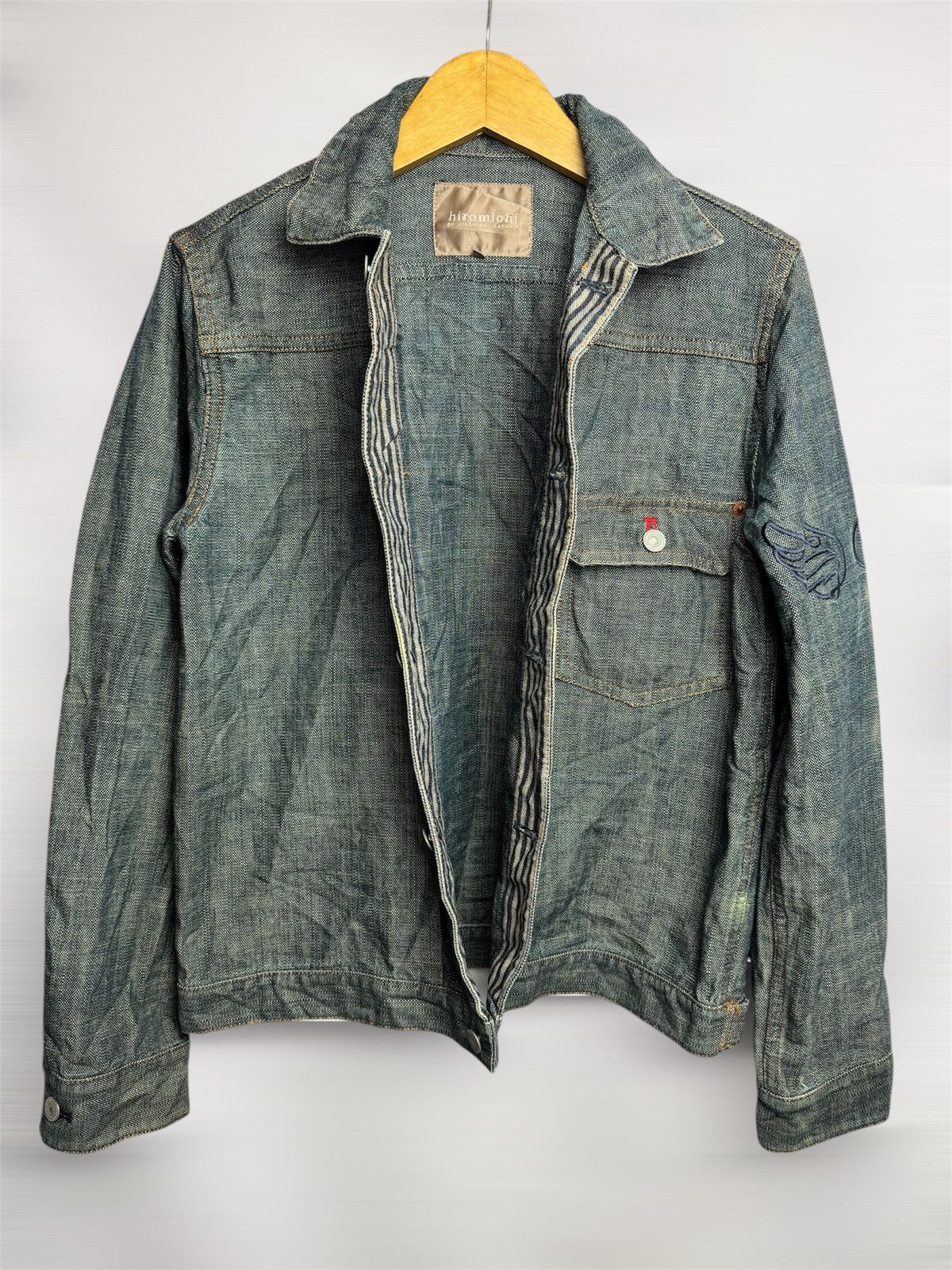 If Six Was Nine × Japanese Brand × Le Grande Bleu (L.G.B.) Hiromichi Nakano Type 1 Denim Jacket Size US M / EU 48-50 / 2 - 3 Thumbnail