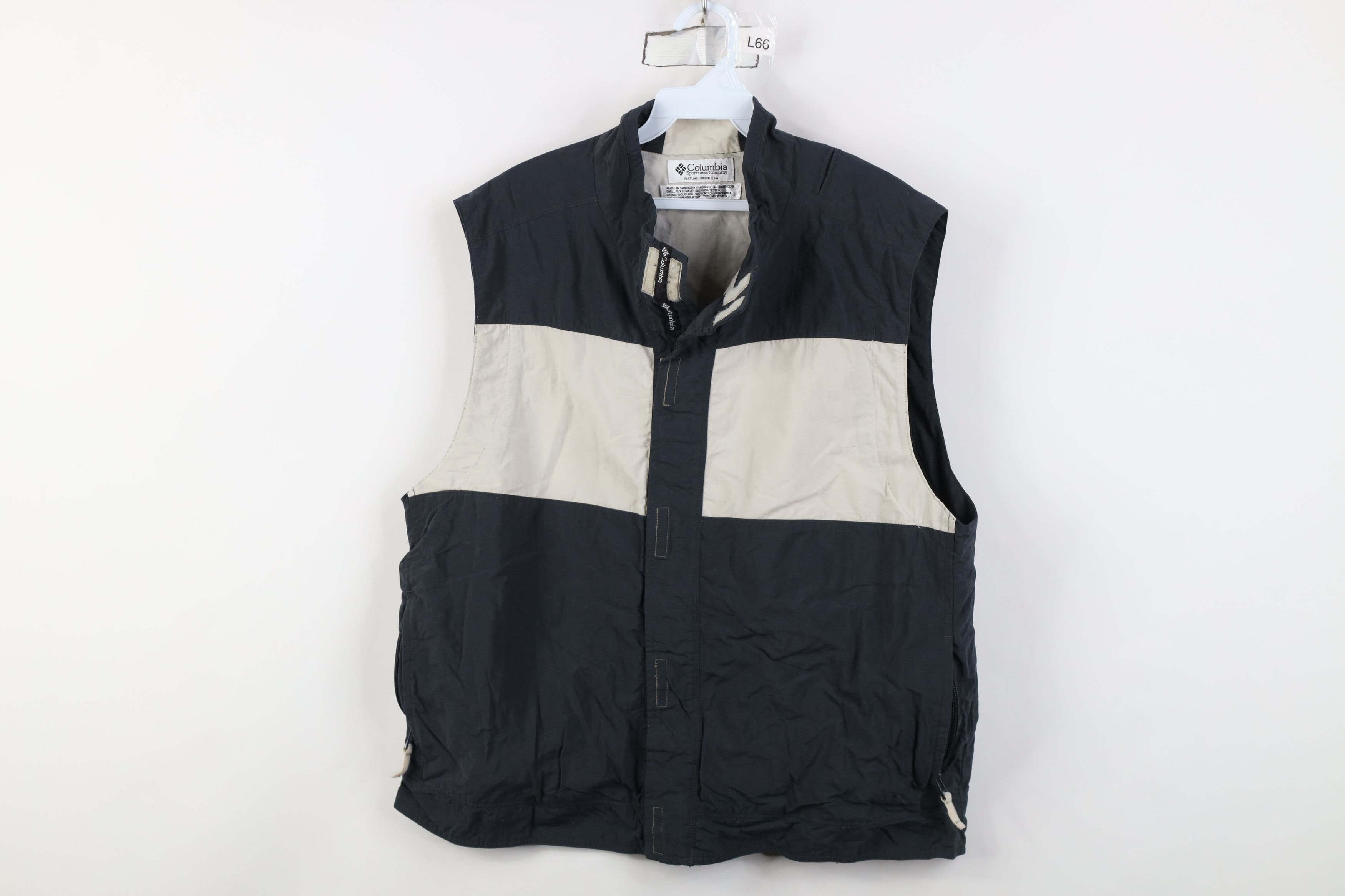 Columbia Vintage 90s Columbia Block Tearaway Windbreaker Vest Jacket Size US L / EU 52-54 / 3 - 1 Thumbnail
