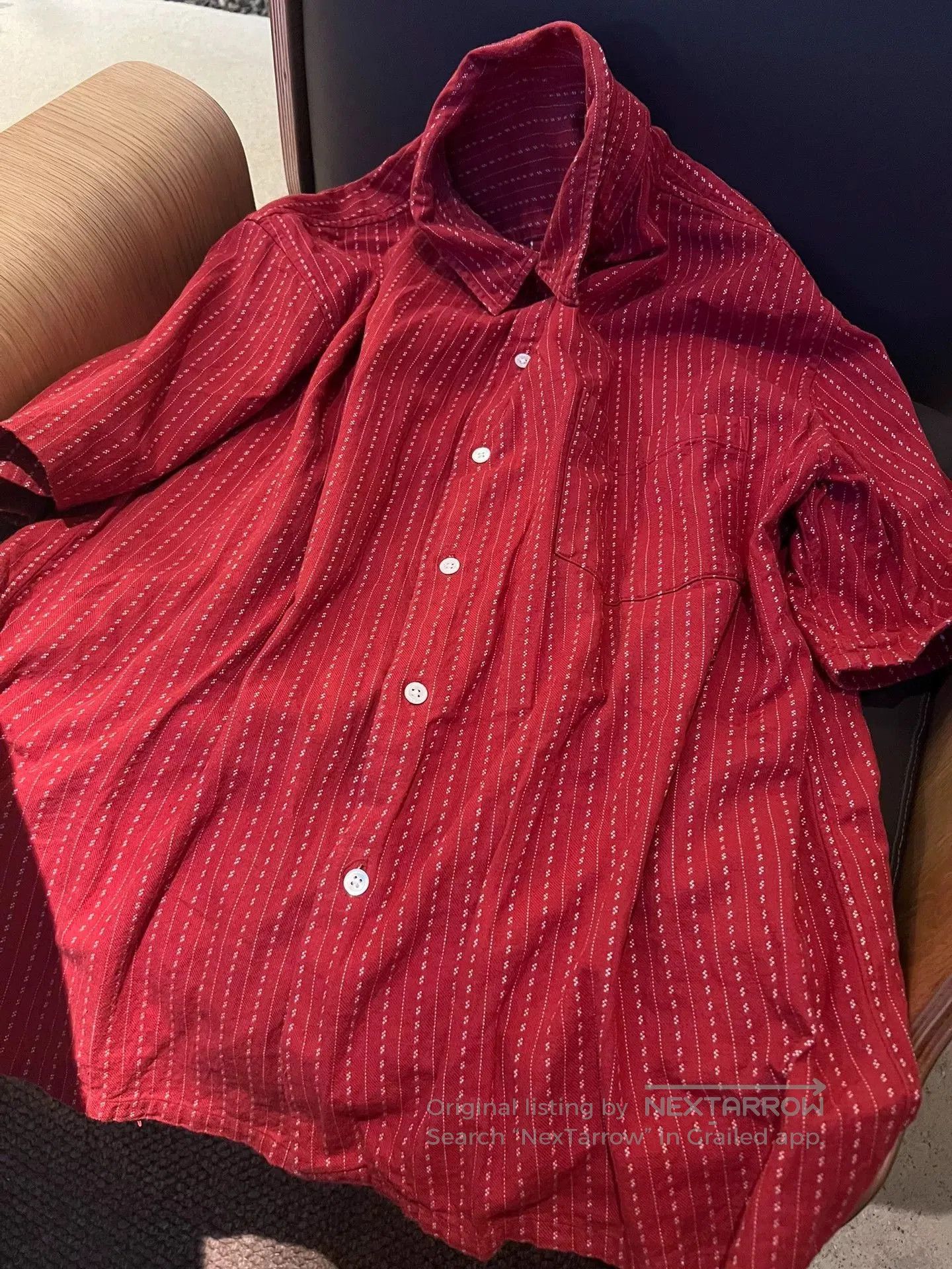 Porter Classic Porter Classic Happy Red Short Sleeve Shirt. Size US L / EU 52-54 / 3 - 1 Thumbnail