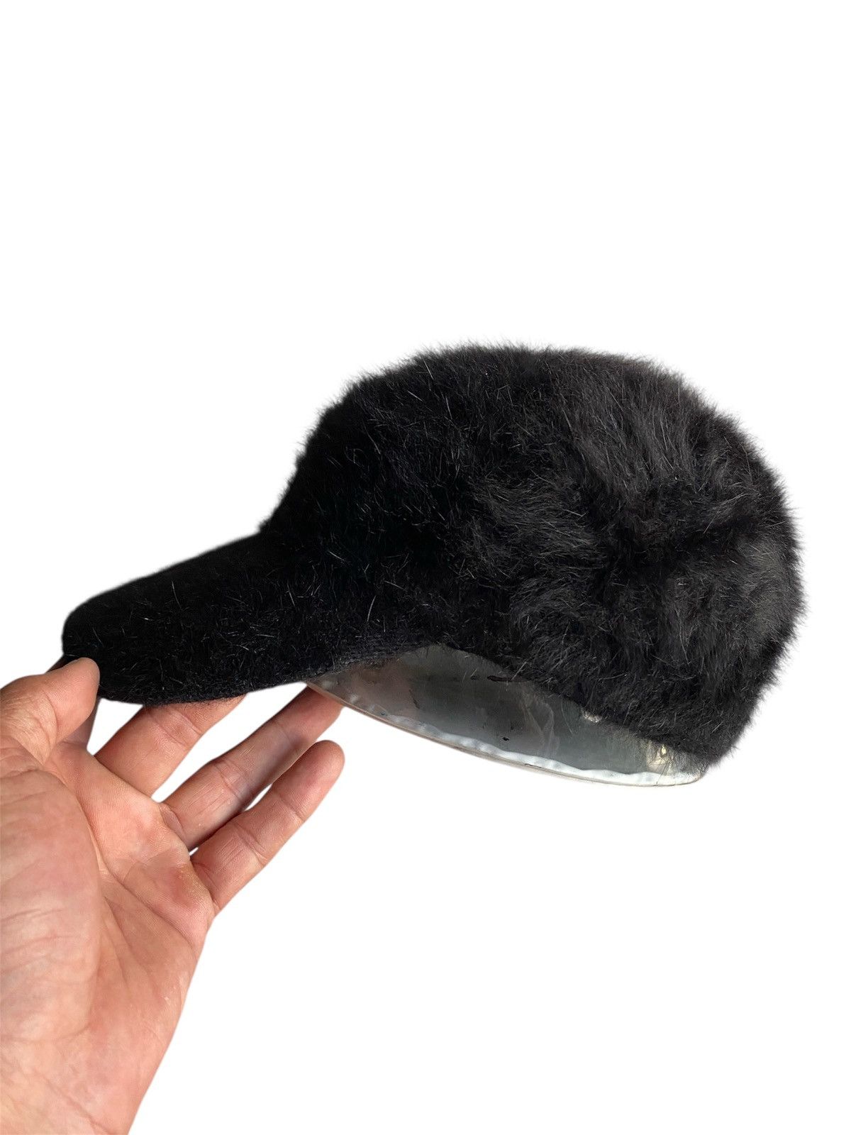 Le Grande Bleu (L.G.B.) Avant-Garde Faux Fur Baseball Cap Clear Vinyl Brim Size ONE SIZE - 1 Thumbnail