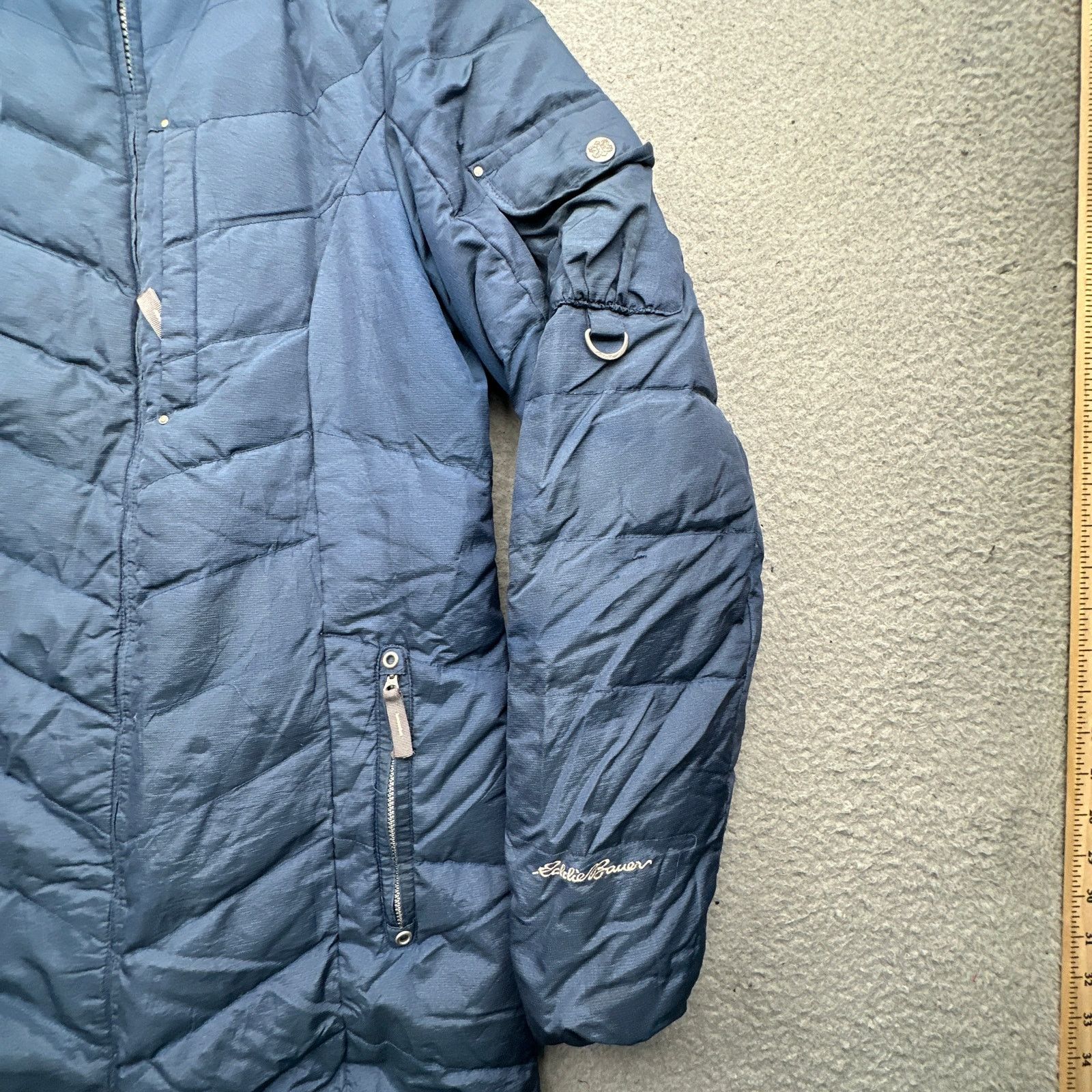 Eddie Bauer Eddie Bauer Sun Valley Goose Down Parka Jacket XS Blue 650 Size XS / US 0-2 / IT 36-38 - 12 Thumbnail