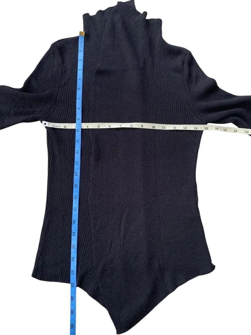 Japanese Brand Trussardi Cross Distressed Back Cardigan with Scarf Size M / US 6-8 / IT 42-44 - 14 Thumbnail