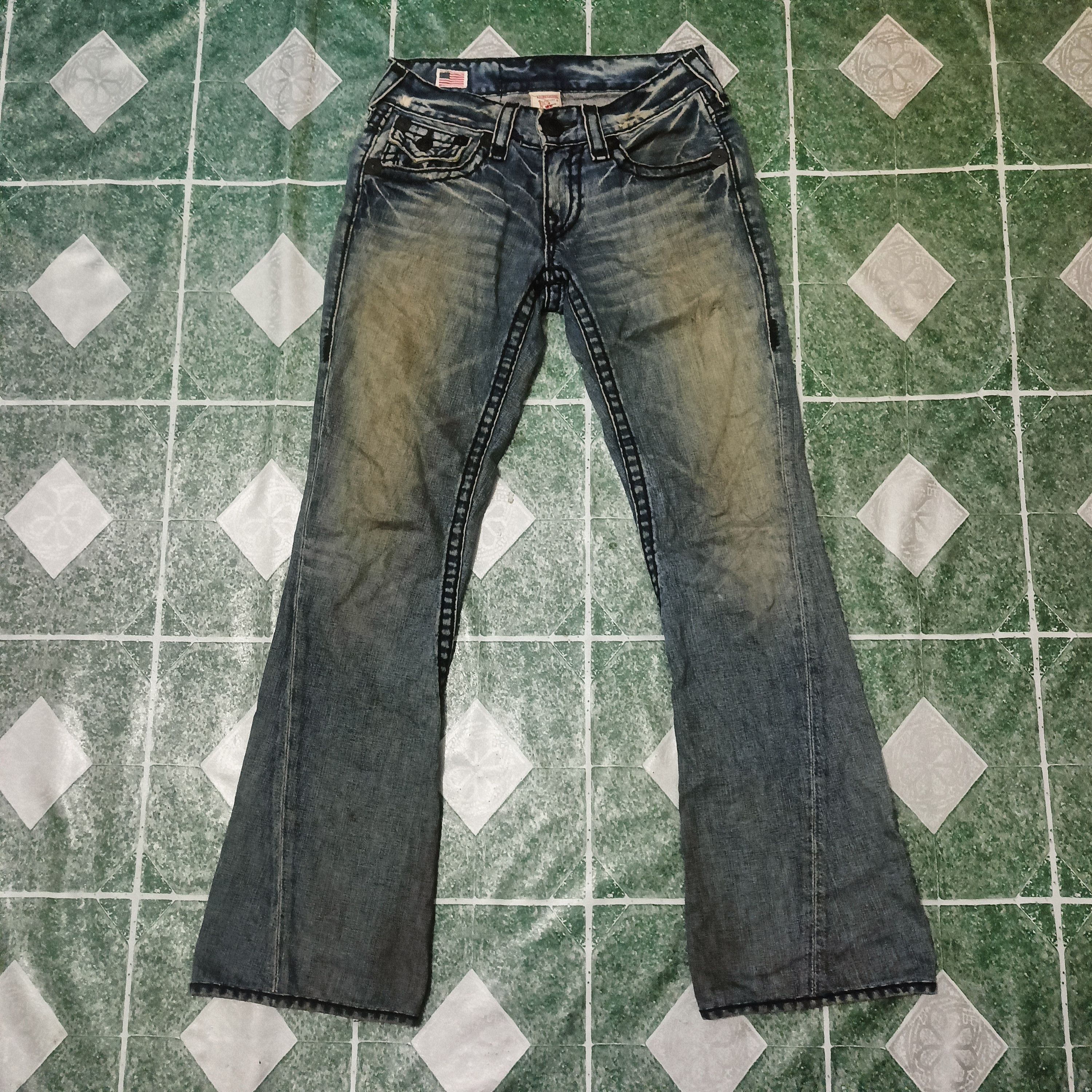 image of True Religion Distressed Denim Section Joey Super T, Men's (Size 30)