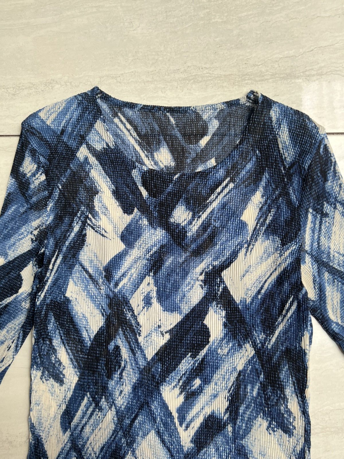 Issey Miyake Issey Miyake Abstract Wrinkle Pleats T-shirt Size US XS / EU 42 / 0 - 3 Thumbnail