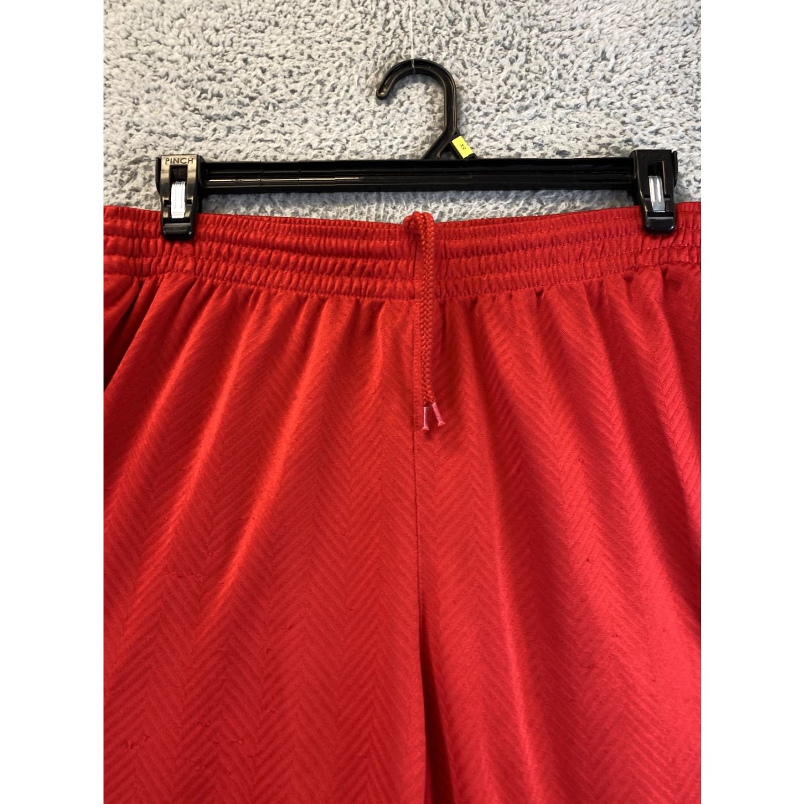 Adidas adidas Athletic Shorts L Red Polyester Pockets Mens Basketball Size US 33 - 2 Thumbnail