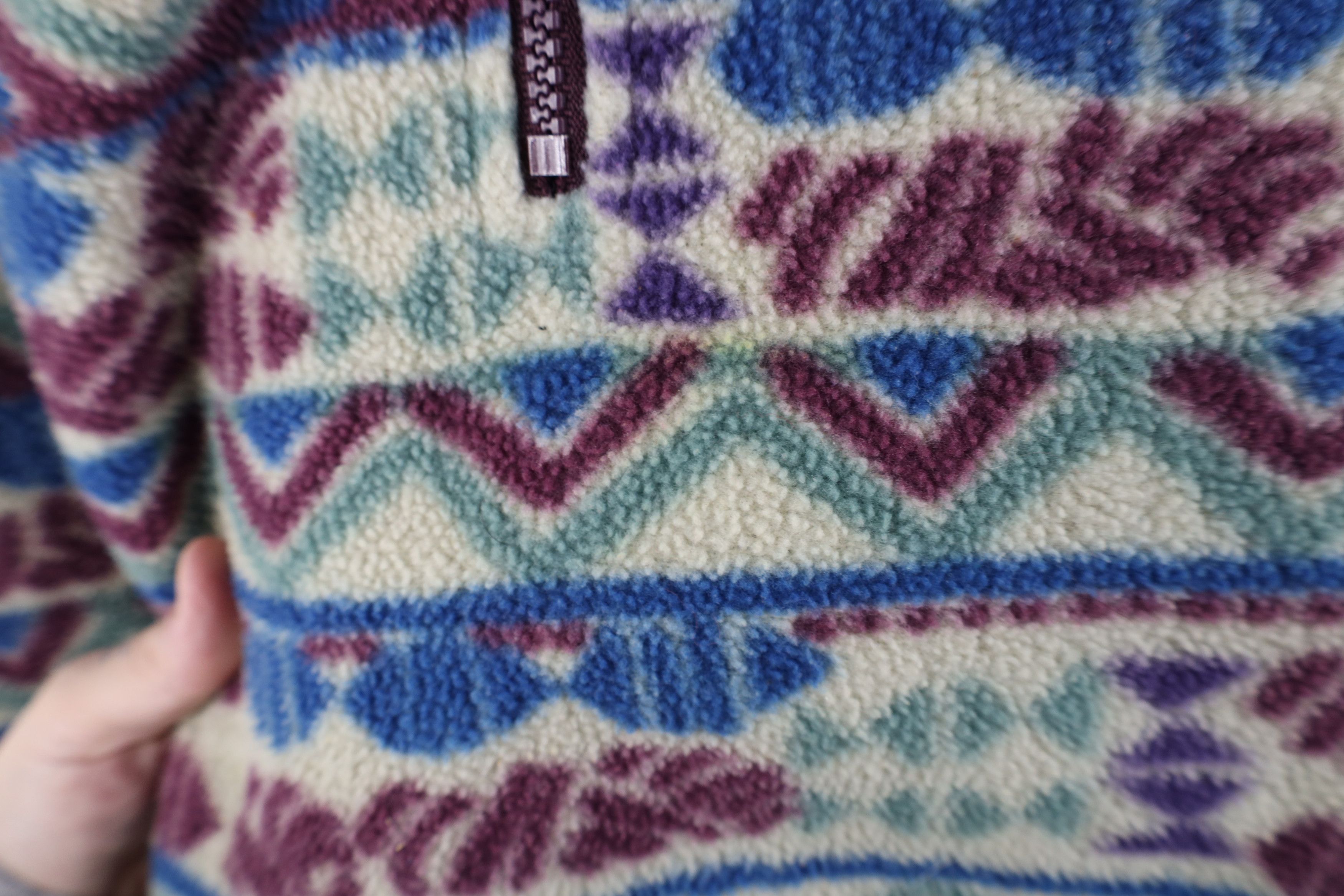 Columbia × Vintage Vintage 90s Columbia Southwestern Zip Fleece Sweater USA Size US L / EU 52-54 / 3 - 6 Thumbnail