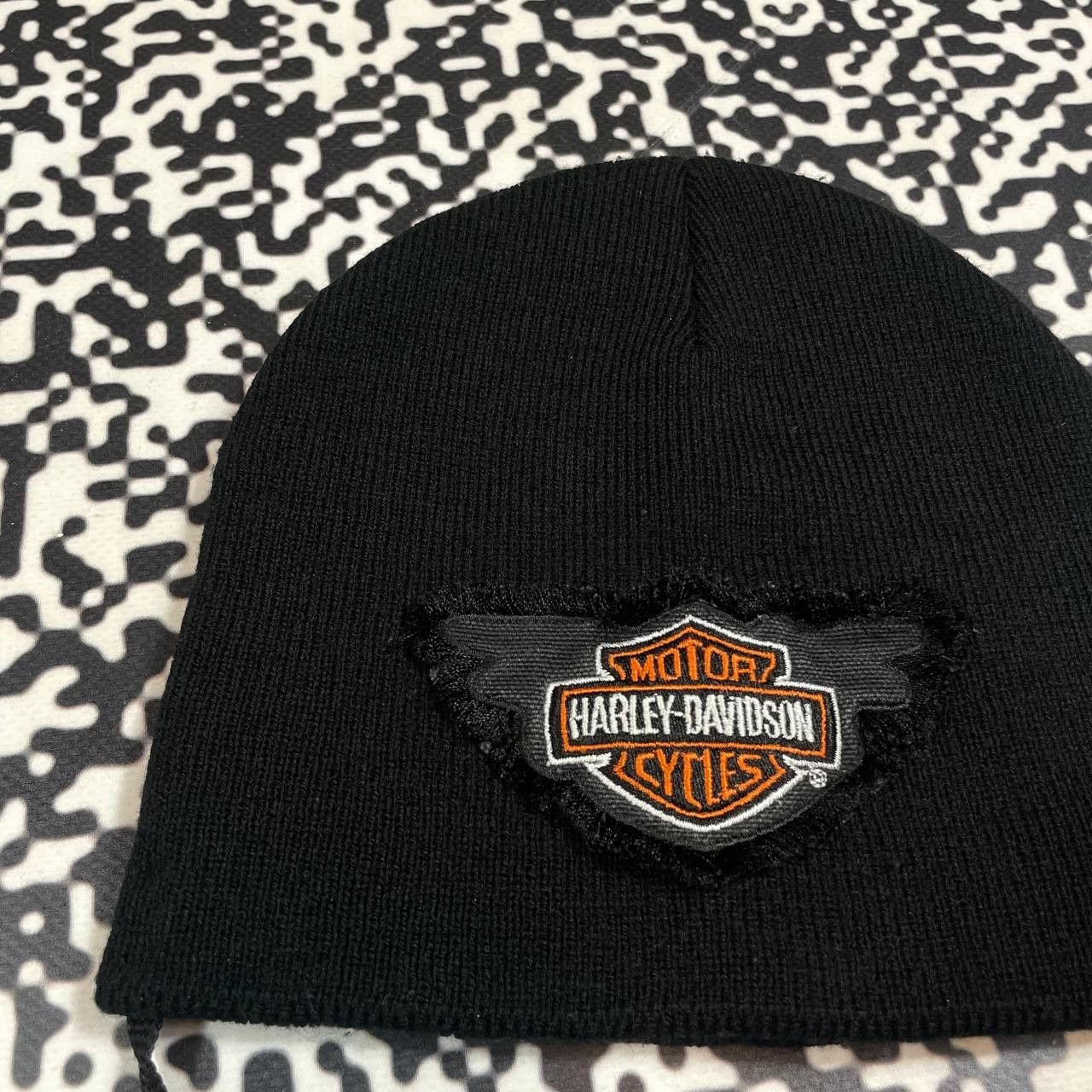 Harley Davidson Vintage Y2K Harley Davidson Motocycle Retro Beanie Hat Size ONE SIZE - 5 Thumbnail