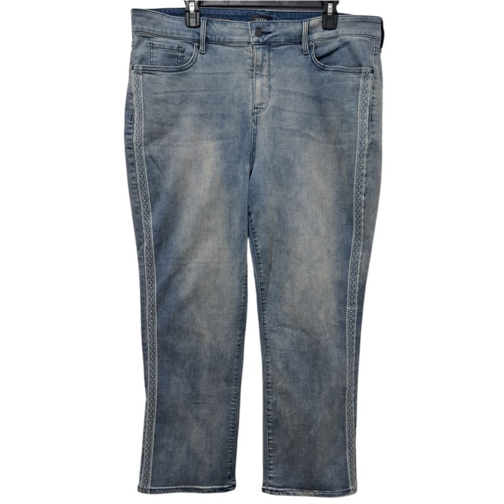 Other NYDJ Marilyn Straight Woven Side Trim Liftxtuck Technology L Size 40" / US 18 - 2 Thumbnail