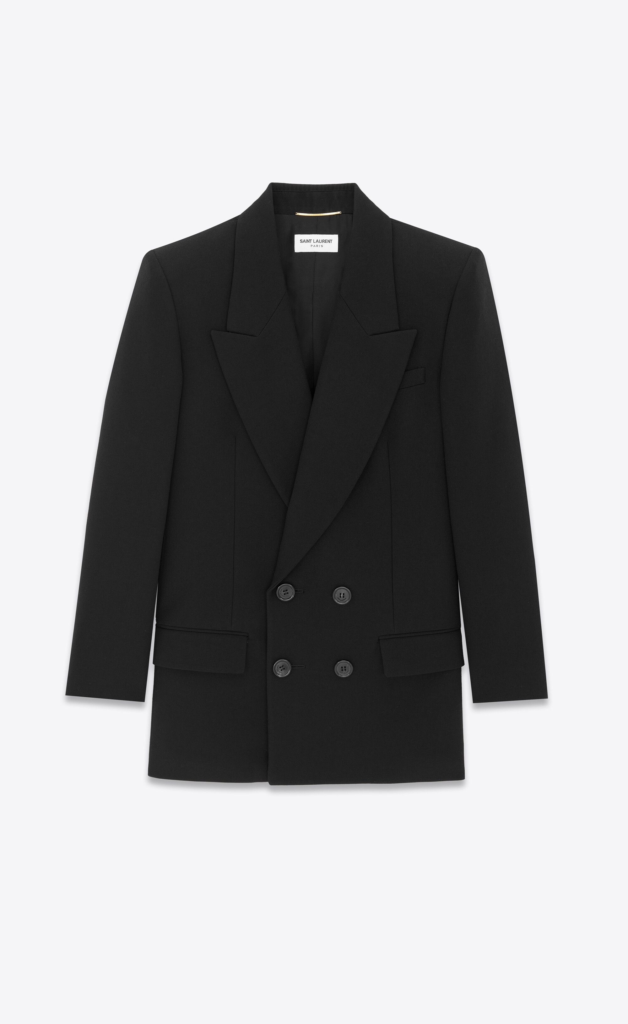 o1bcso1str1224 Jacket In Grain De Poudre in Black