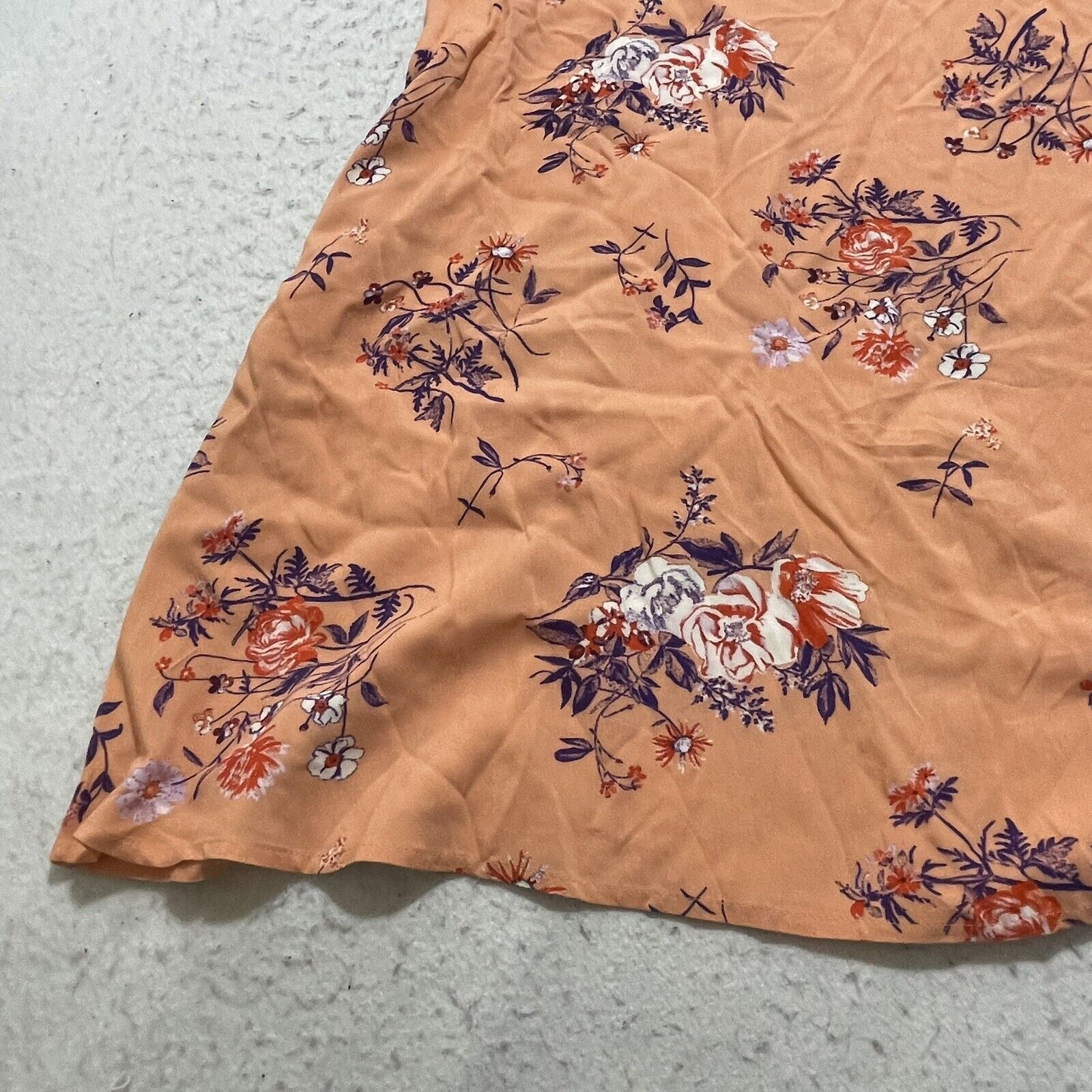 Nordstrom Abound Skater Dress Coral Aster Bouquet Pink Size XL / US 12-14 / IT 48-50 - 3 Thumbnail