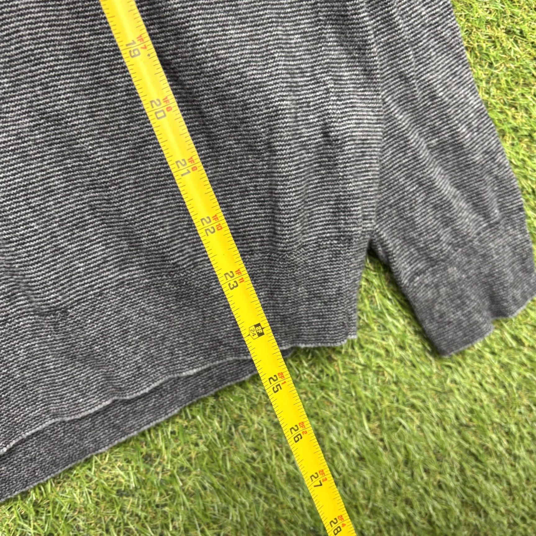 Bonobos Bonobos Sweater Mens Large Gray 1/4 Zip Mock Neck Knit Striped Pullover Casual Size US L / EU 52-54 / 3 - 4 Thumbnail