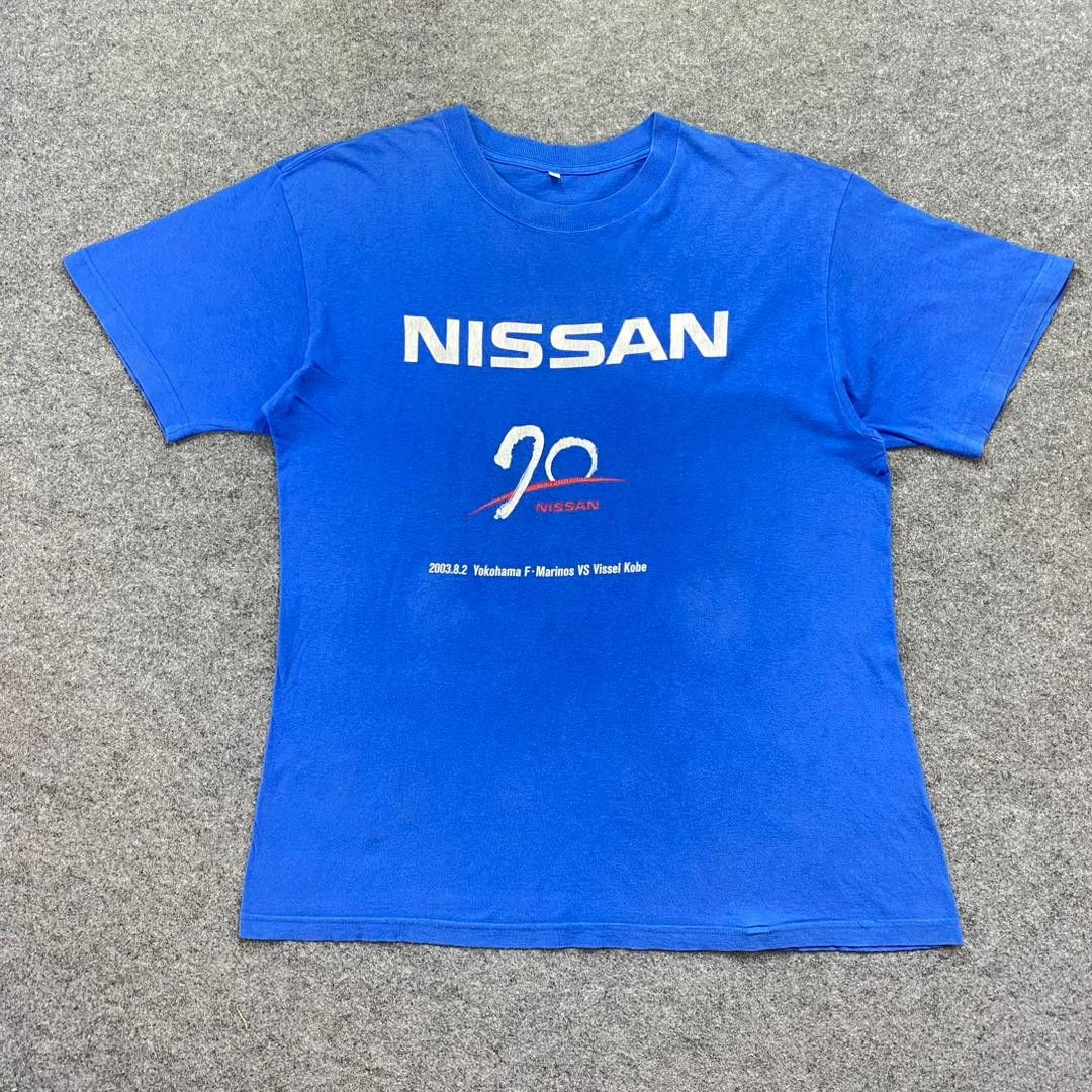 Nissan Vintage Nissan 2003 Yokohama F. Marius vs Vissel Kobe Tshirt Size US L / EU 52-54 / 3 - 1 Thumbnail
