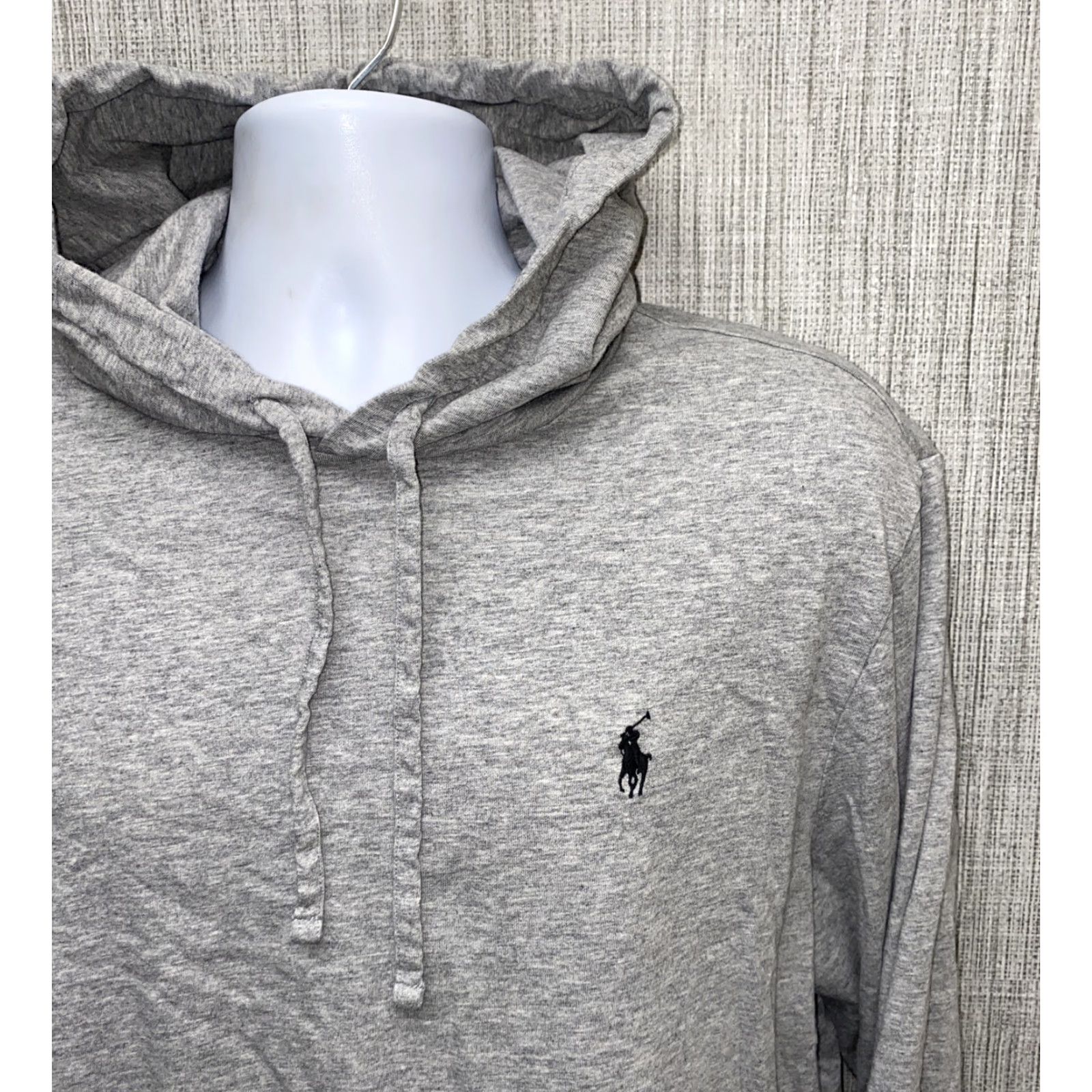 Polo Ralph Lauren Polo Ralph Lauren Mens Gray Drawstring Pullover Hoodie Size L Size US L / EU 52-54 / 3 - 2 Thumbnail