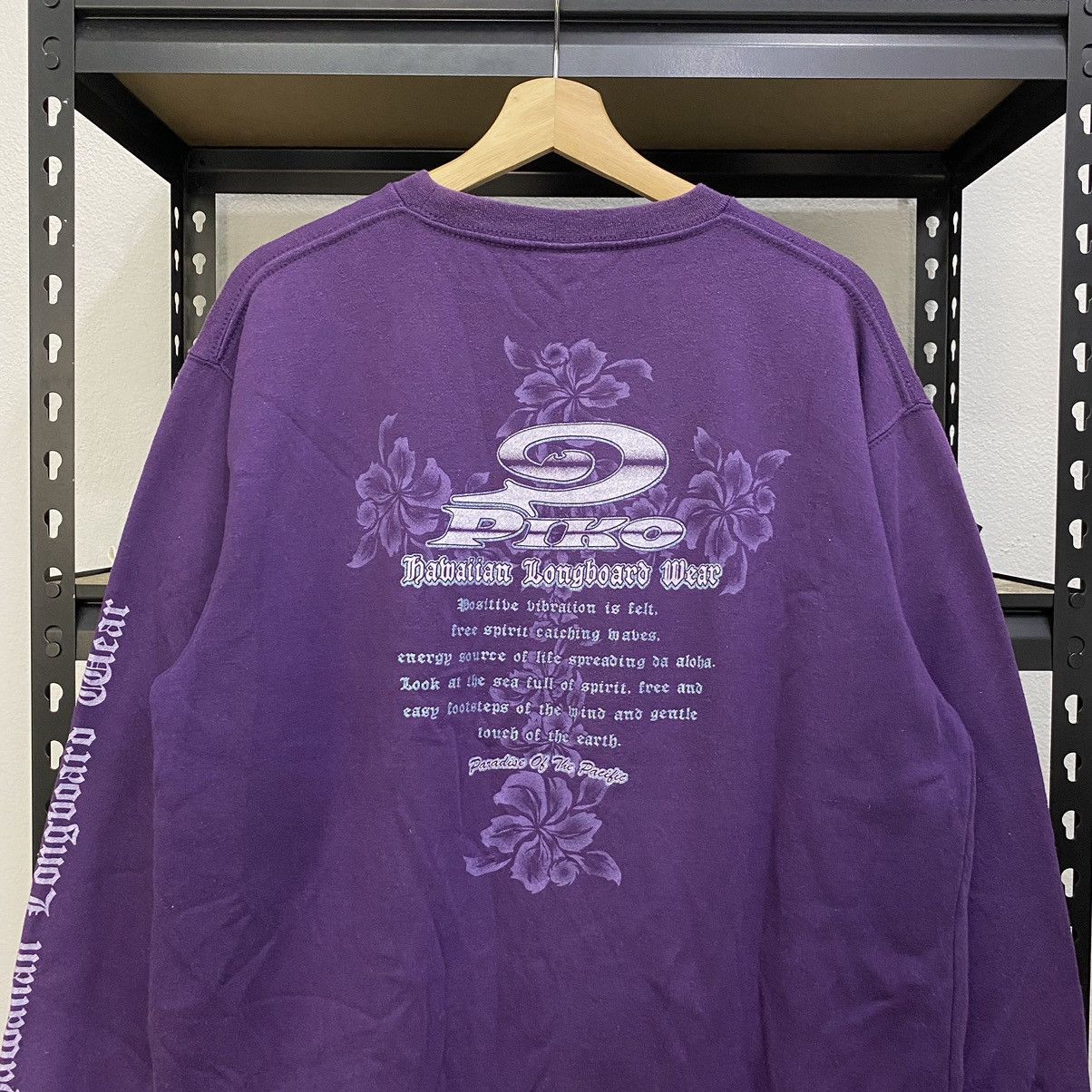 Vintage Vintage Piko Hawaiian Longboard Sweatshirt Crewneck Size US L / EU 52-54 / 3 - 2 Thumbnail