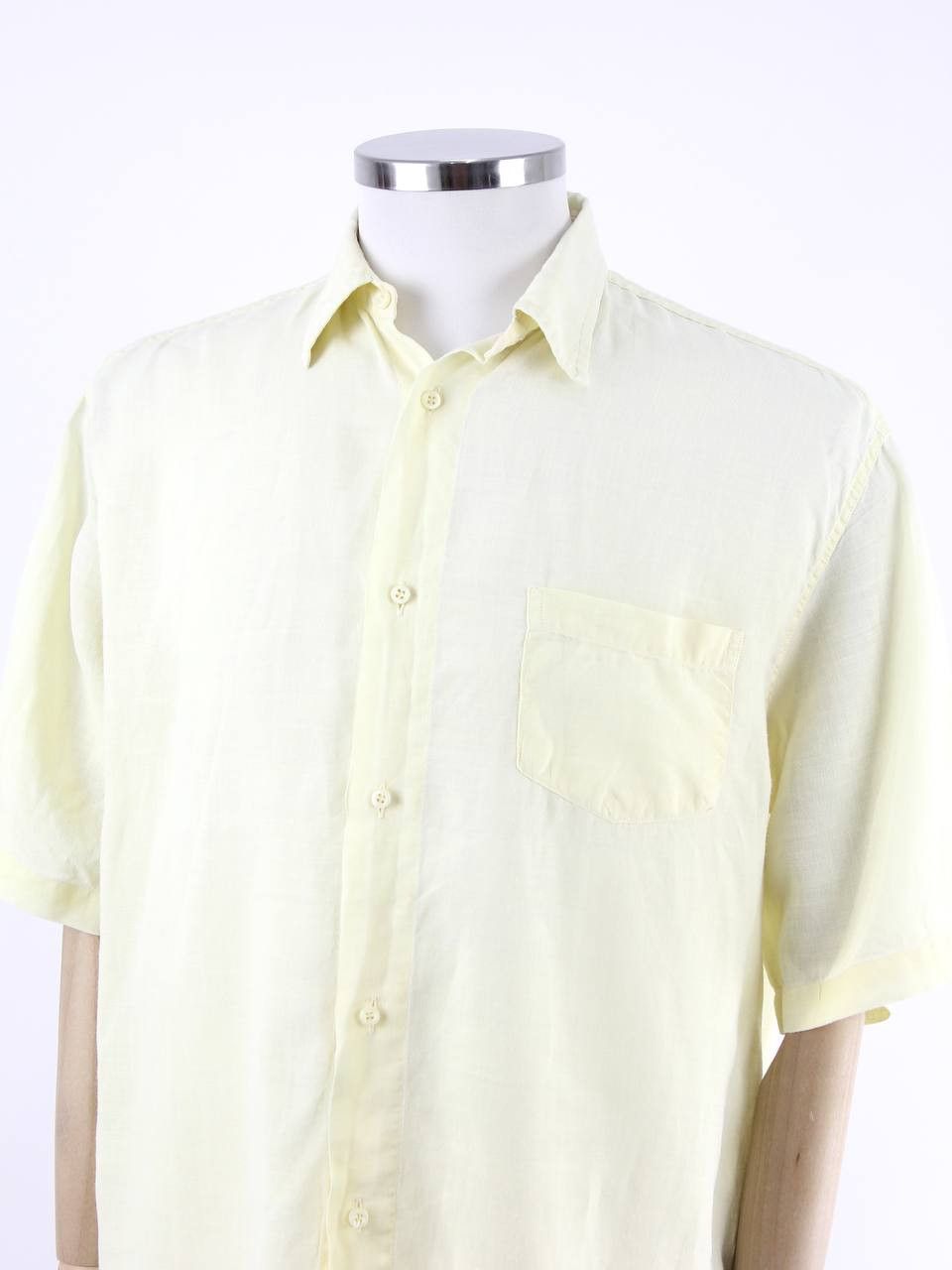 Ermenegildo Zegna ERMENEGILDO ZEGNA Soft linen shirt with short sleeves Size US L / EU 52-54 / 3 - 4 Thumbnail