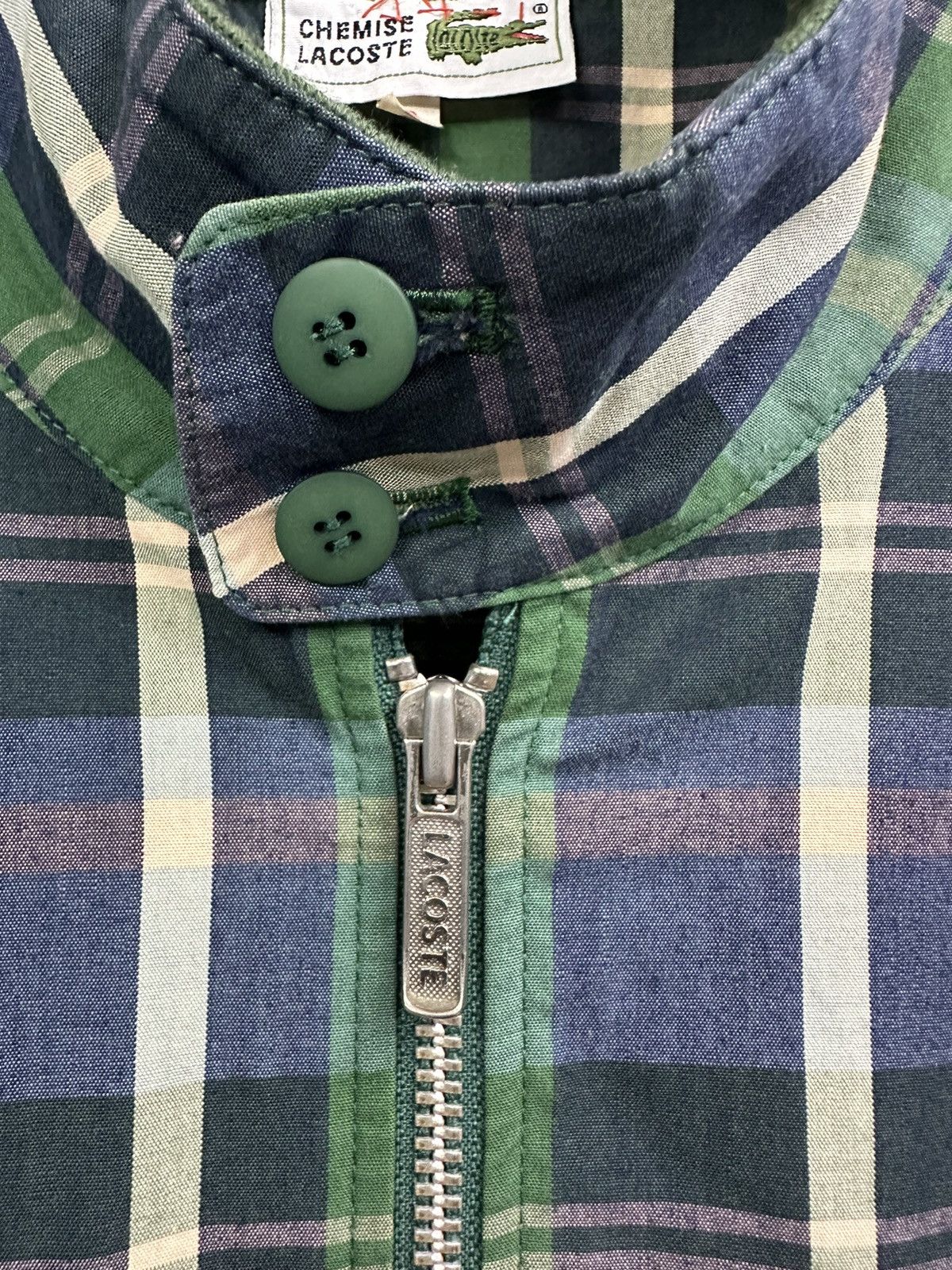 Lacoste × Vintage Vintage Lacoste Green Faded Zipper Sweater Z15 Size US M / EU 48-50 / 2 - 9 Thumbnail