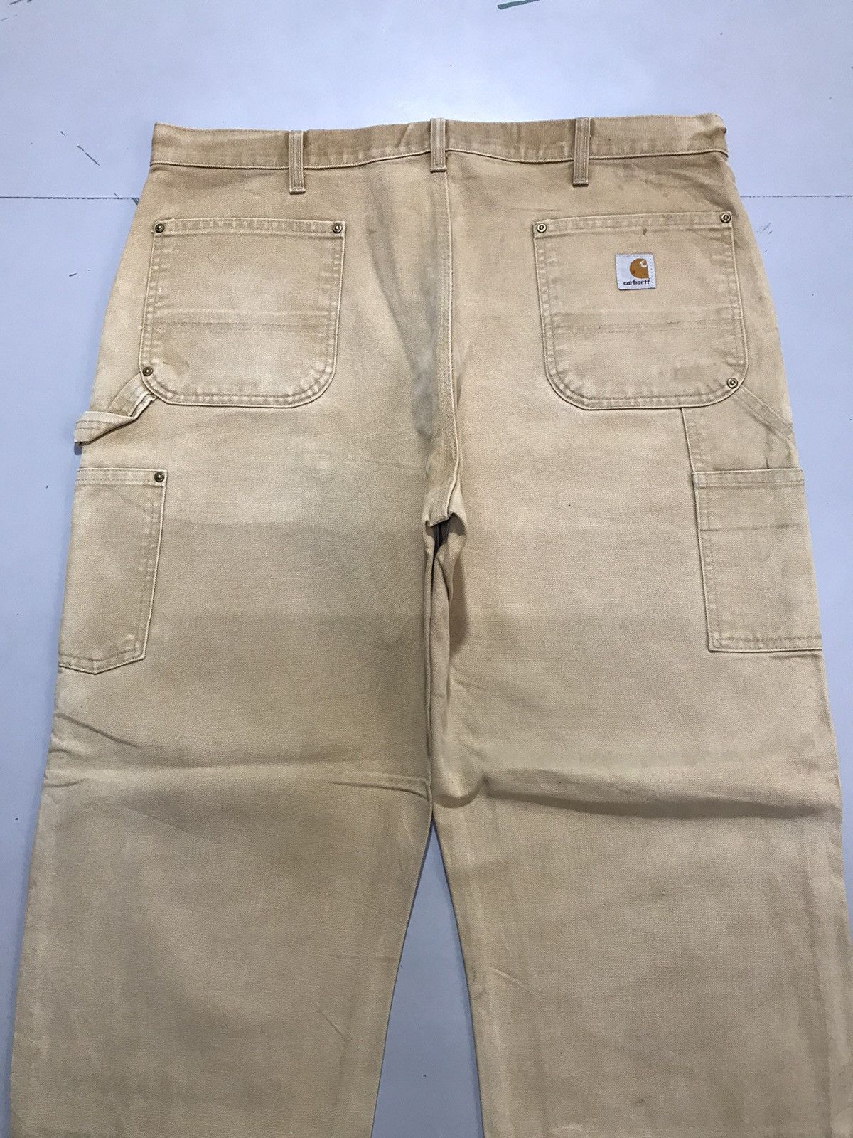 Carhartt Vintage Carharttt dusty double knee workwear denim Size US 40 / EU 56 - 8 Thumbnail