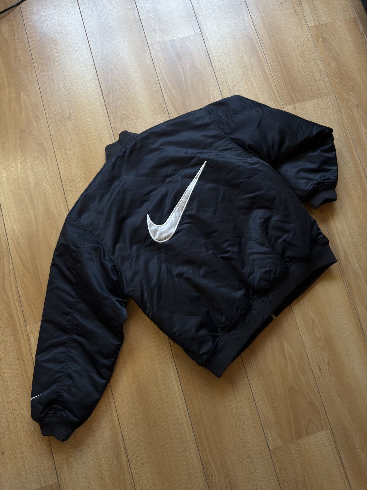 Nike Nike vintage black bomber jacket big logo Size US M / EU 48-50 / 2 - 1 Thumbnail