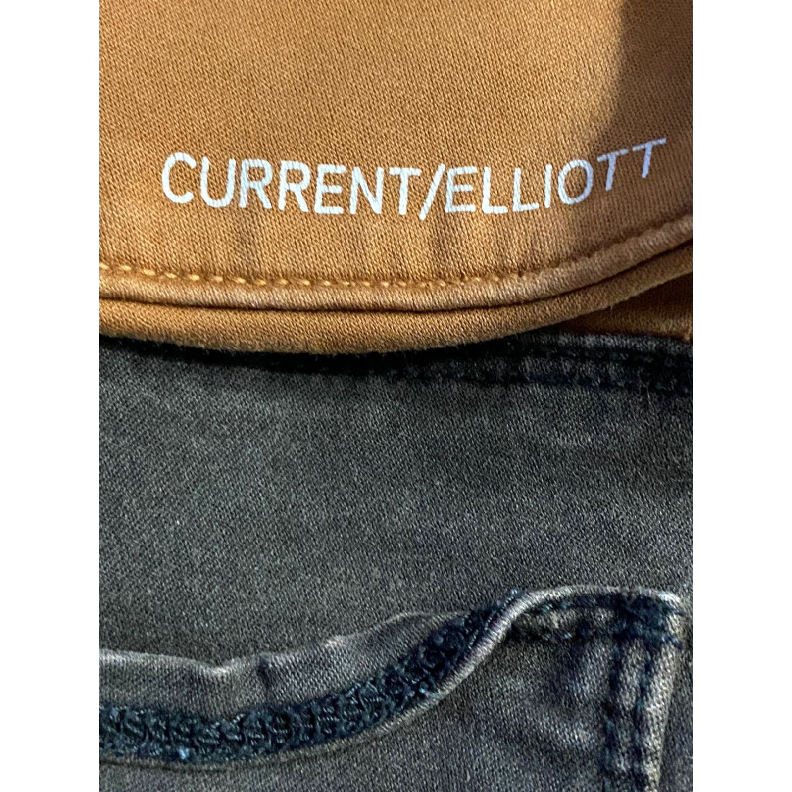 Vintage Current/Elliott Womens The Rider Leggings Dark Wash Skinny Pants Brown size 0 Size 25" / US 0 / IT 36 - 7 Thumbnail