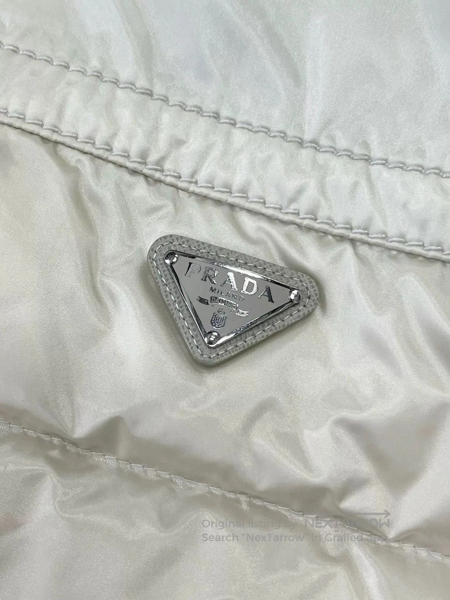 Prada Prada Triangle Logo Striped Down Vest. Size S / US 4 / IT 40 - 3 Thumbnail
