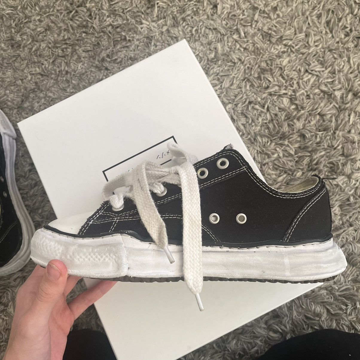 Maison MIHARA YASUHIRO Maison Mihara Yasuhiro Low Top Canvas Sneakers Size US 10 / EU 43 - 8 Thumbnail