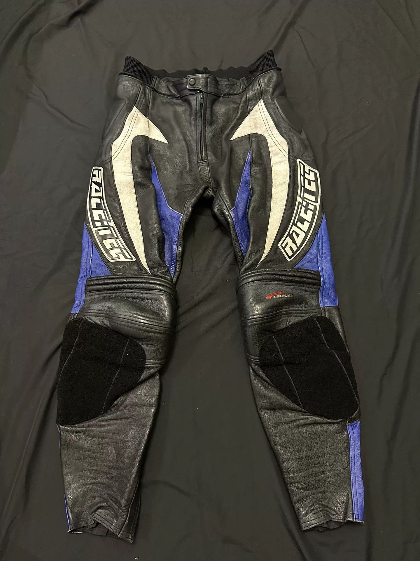 vetements vintage motorcycle racing leather pants