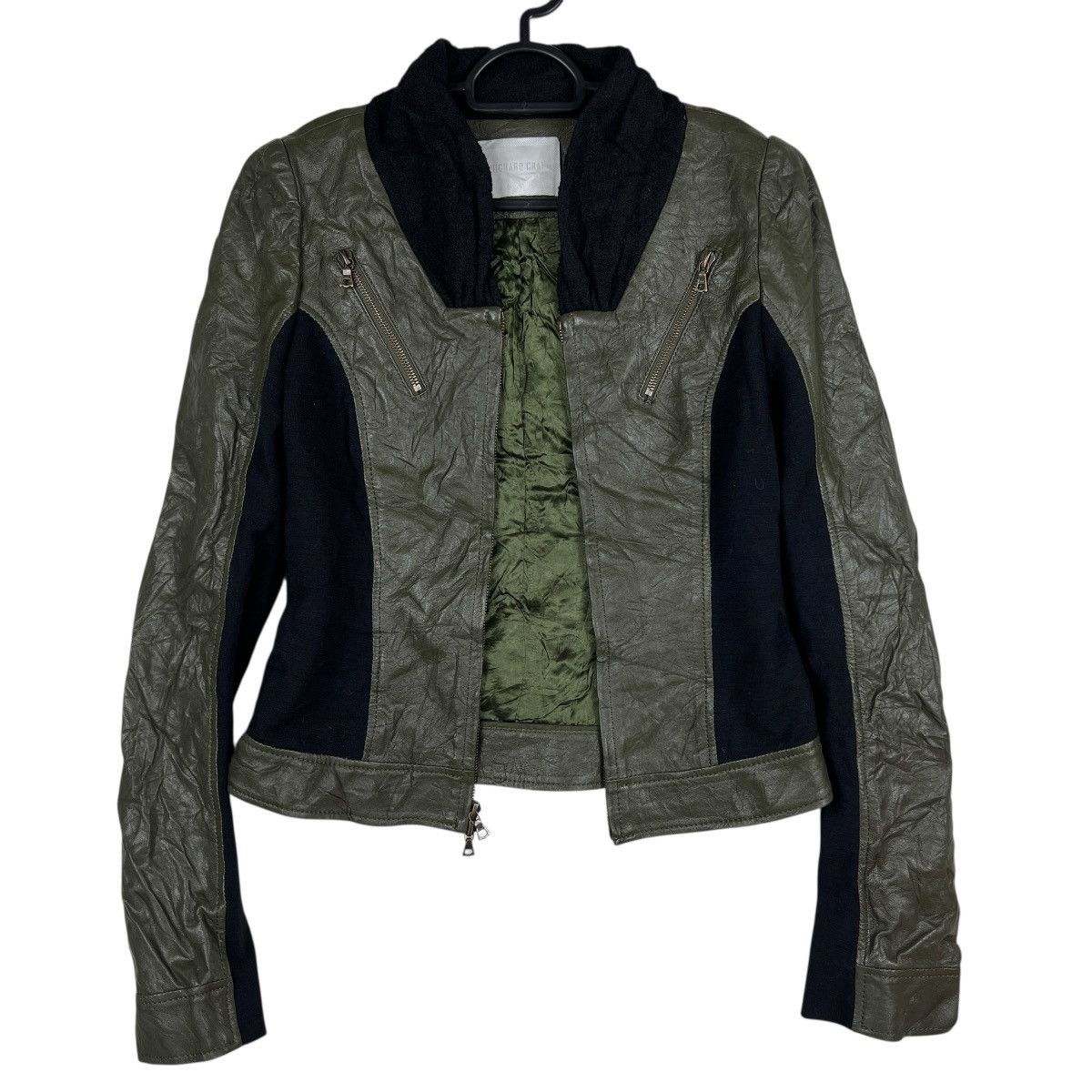 Richard Chai Richard Chai Hybrid Leather Bono Zipper Jacket Size S / US 4 / IT 40 - 3 Thumbnail