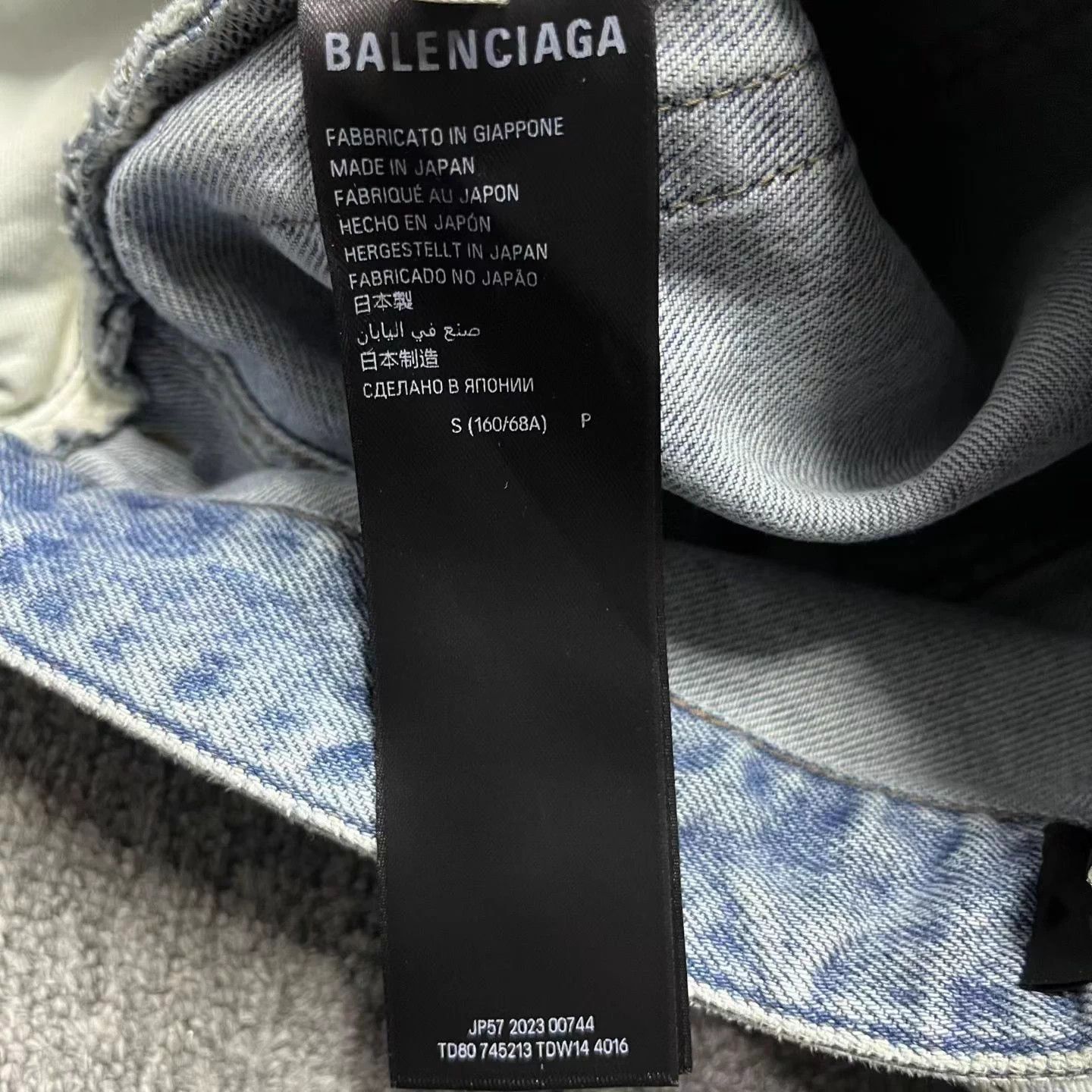 Balenciaga Balenciaga Blue Washed Logo Tag Mid-Waist Jeans S Size US 26 / EU 42 - 4 Thumbnail