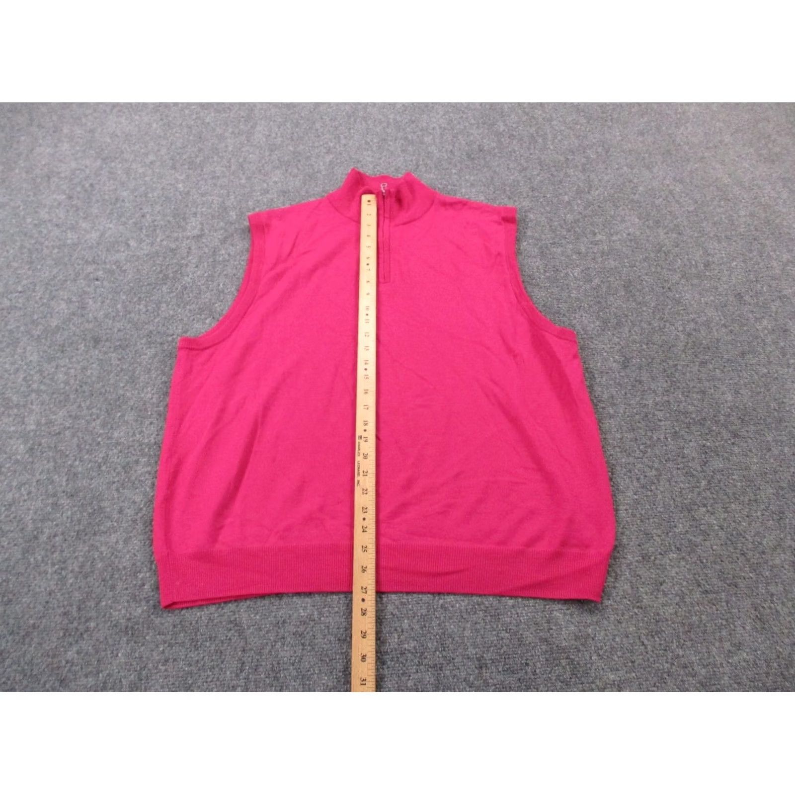 Ralph Lauren Polo Ralph Lauren Golf Vest Jacket Men XL Pink Merino Wool Sweater Sports Active Size US XL / EU 56 / 4 - 3 Thumbnail