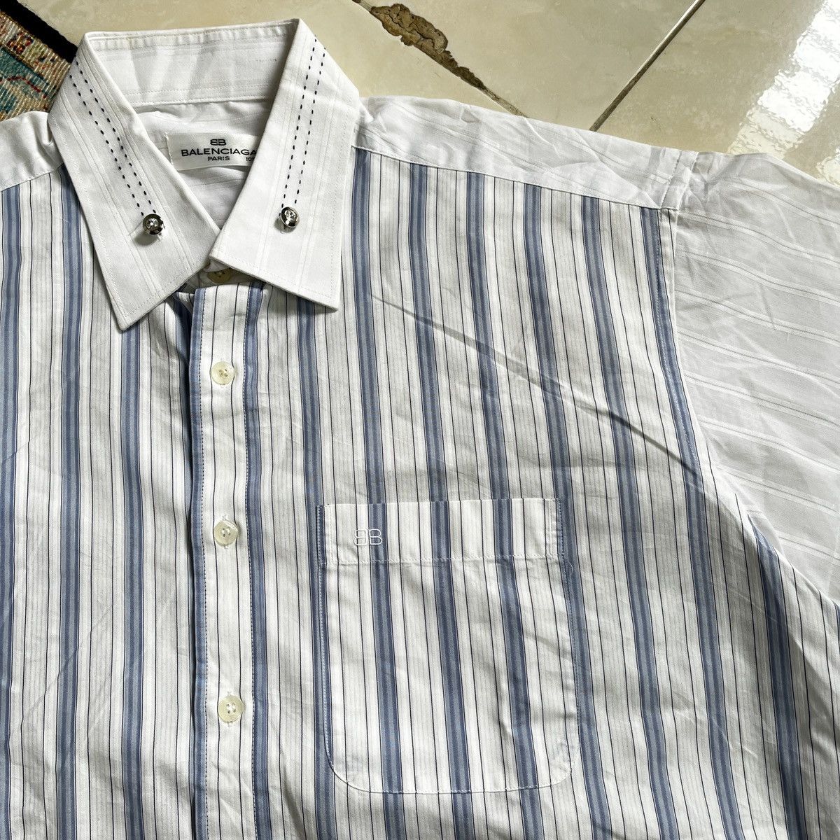 Balenciaga Vintage Balenciaga button shirt Size US XL / EU 56 / 4 - 9 Thumbnail