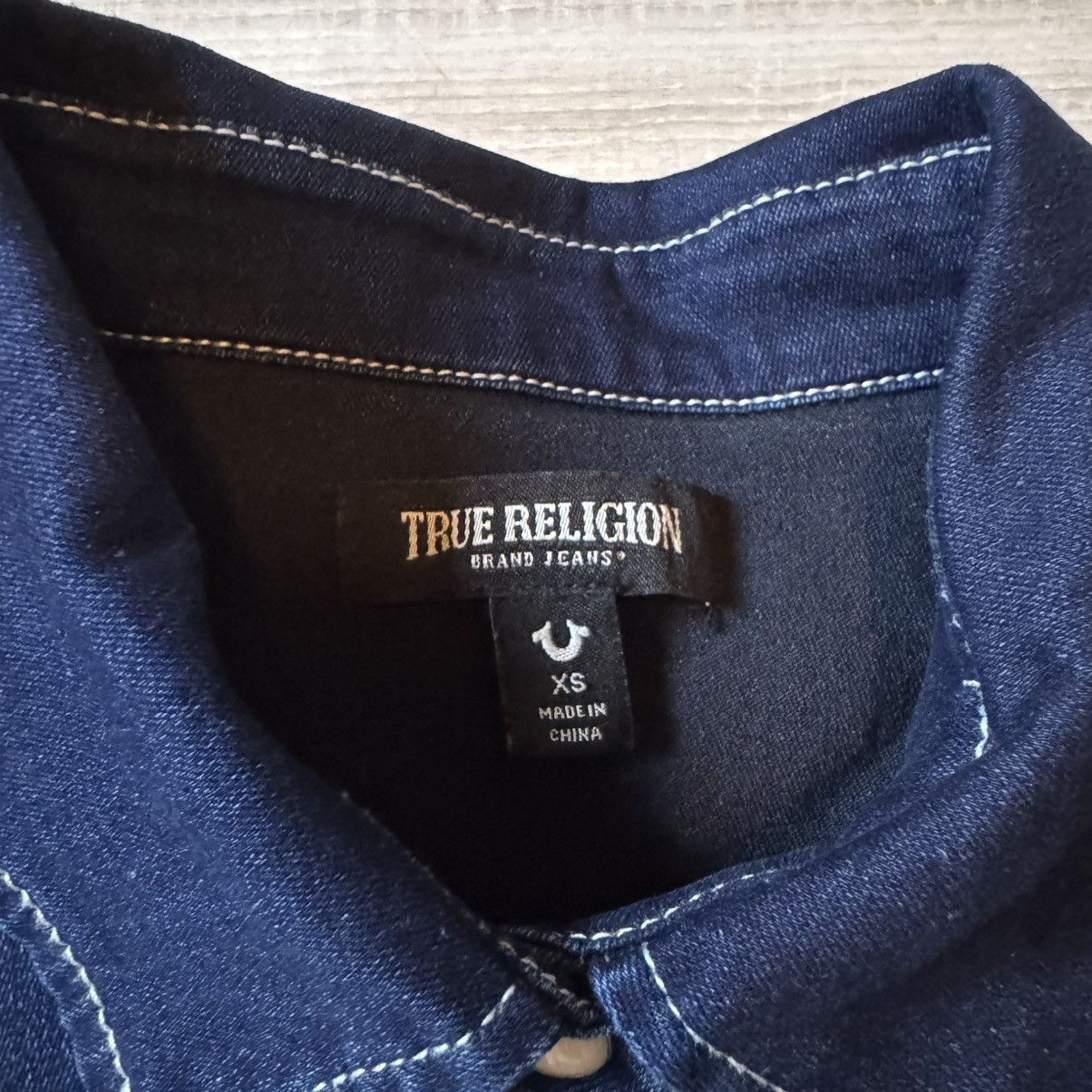 True Religion True Religion Western Denim Shirt Size XS / US 0-2 / IT 36-38 - 7 Thumbnail