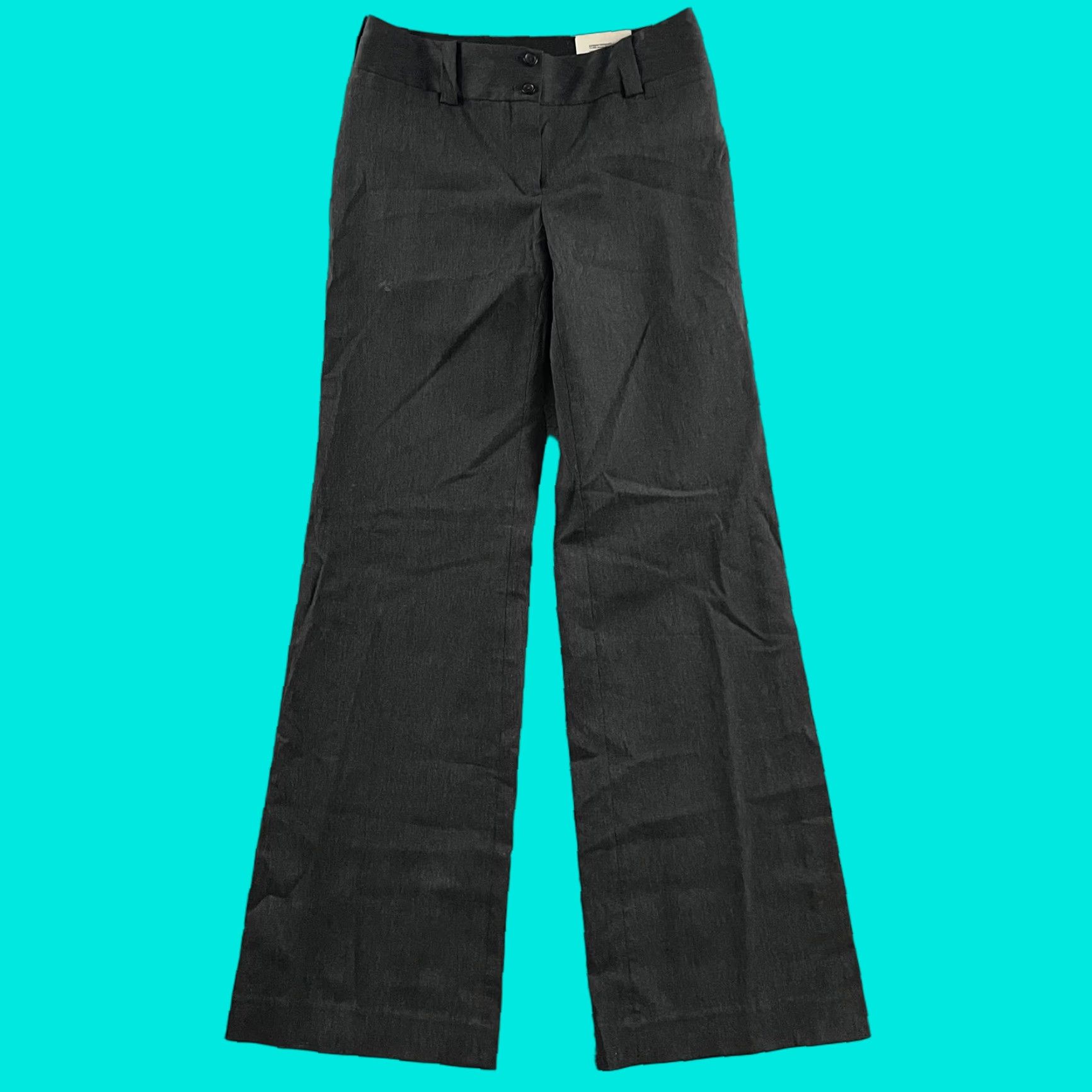 Express Express Womens Pants Gray Size 2 Correspondent Wide-Leg Stretch Polyester Blend Dress Pants Size 26" / US 2 / IT 38 - 1 Thumbnail