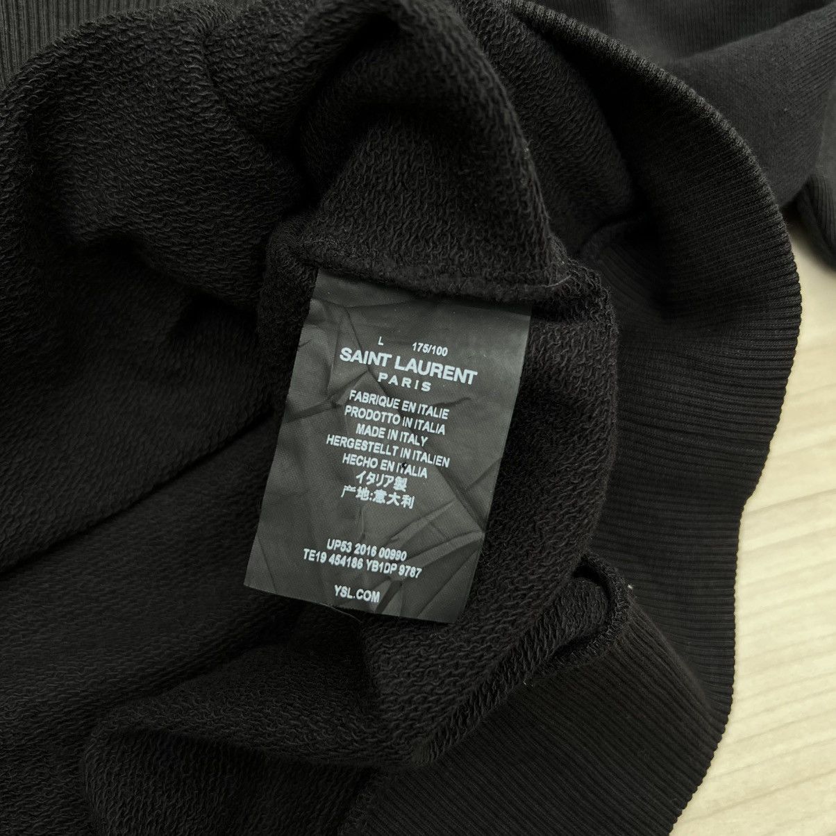 Saint Laurent Paris Saint Laurent Paris Star and moon logo sweatshirt. Size US L / EU 52-54 / 3 - 5 Thumbnail