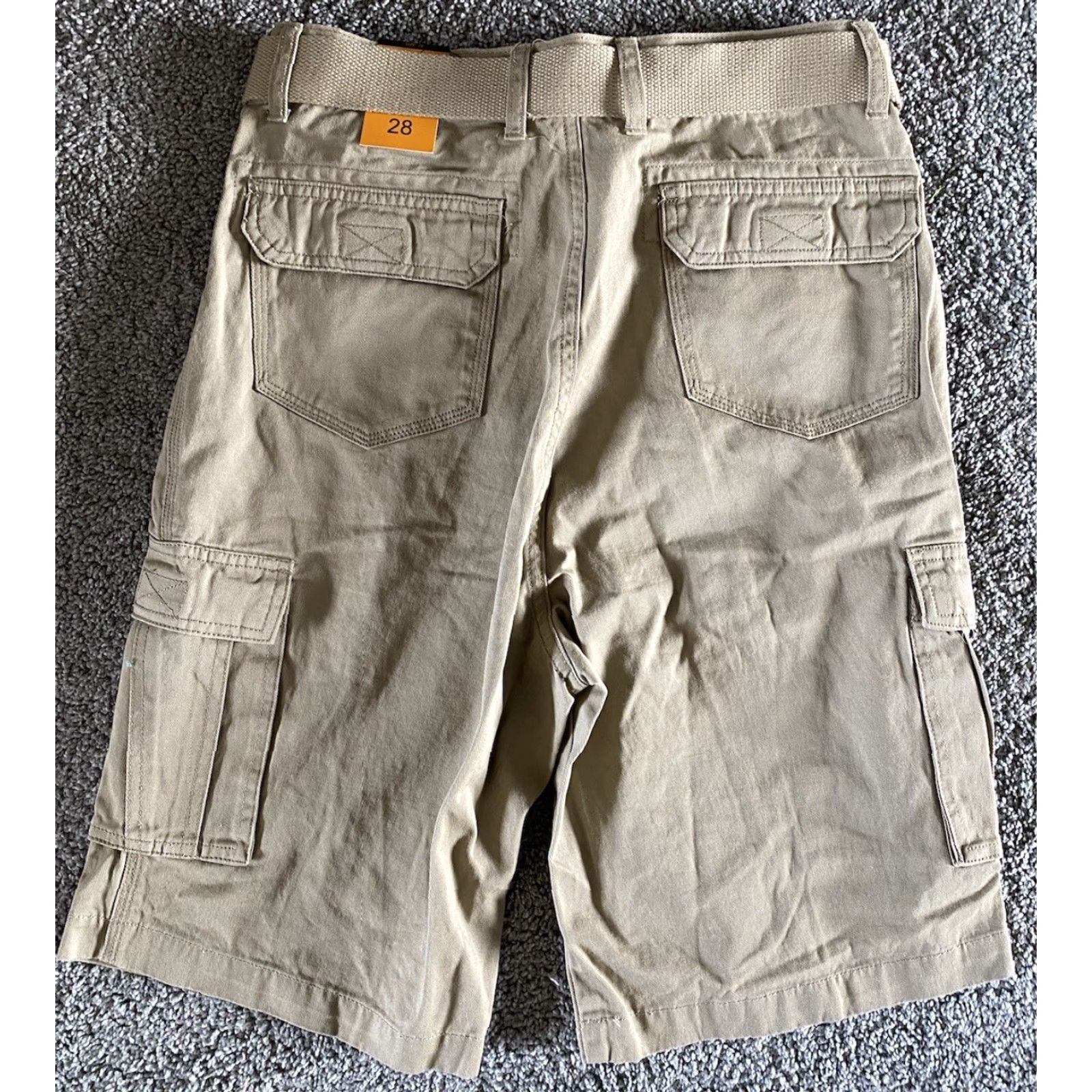 Vintage NWT Stone Mountain Cargo Shorts Men’s 28 Khaki Beige Beige Casual Workwear Travel MSRP 9.99 Size US 28 / EU 44 - 2 Thumbnail