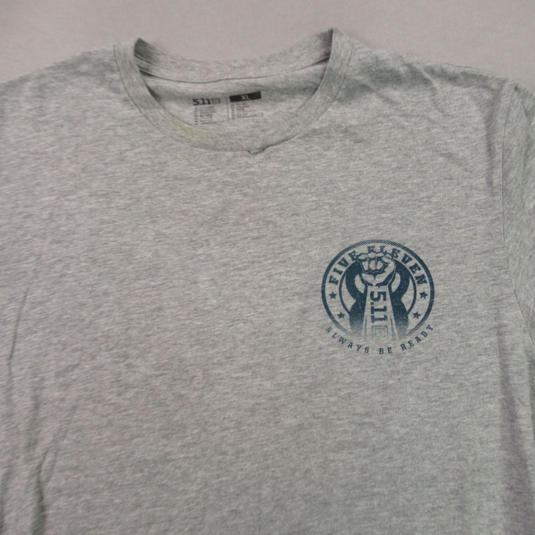 Vintage 5.11 Shirt Mens XL Long Sleeve Original Fit Work Gray Lightweight Logo Knit Crew Neck Casual Outdoor All Seasons Mens XL Size US XL / EU 56 / 4 - 2 Thumbnail