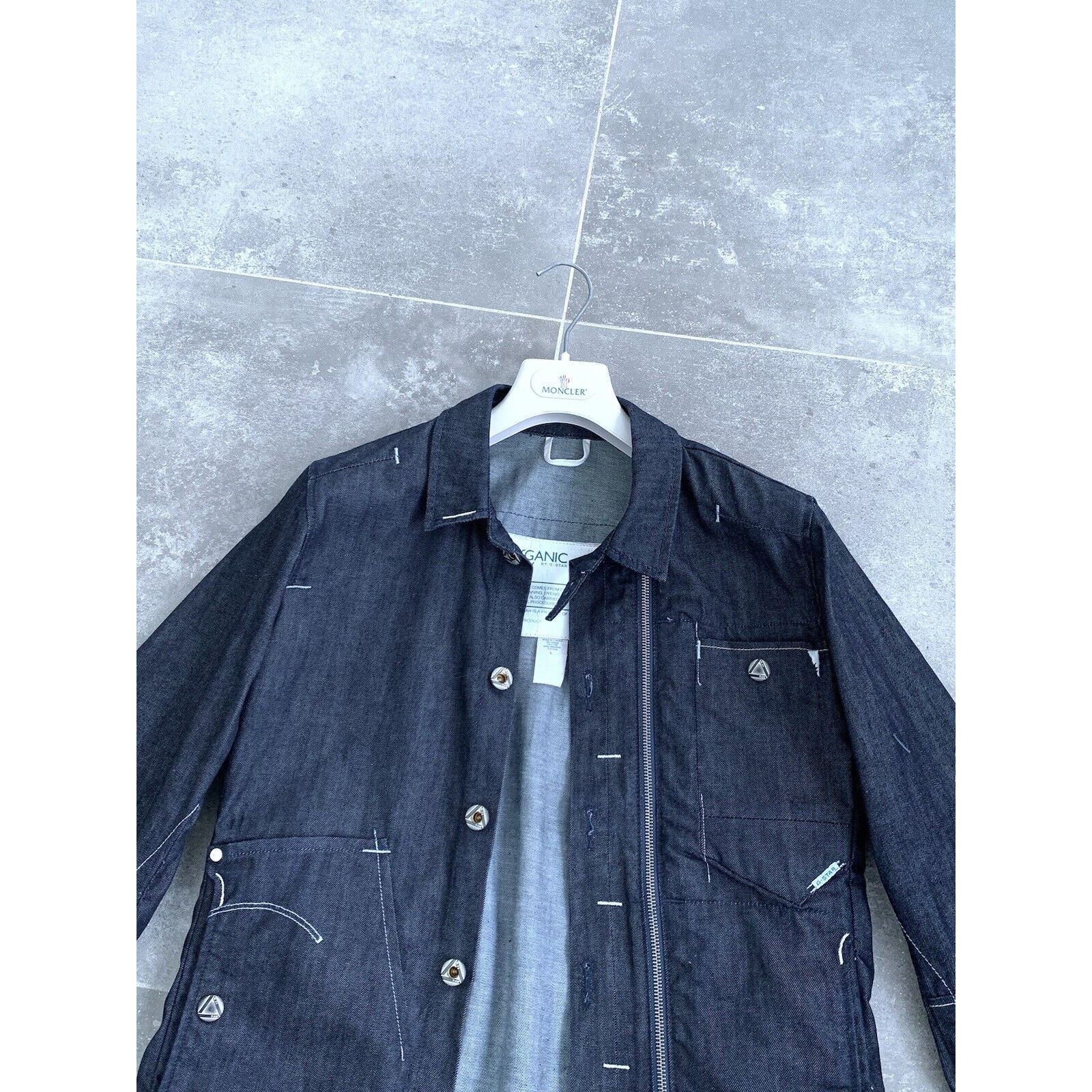 G-Star Mens G-STAR ORGANIC Raw Alcatraz Denim Jacket Coat SZ M EU48 Size US M / EU 48-50 / 2 - 9 Thumbnail